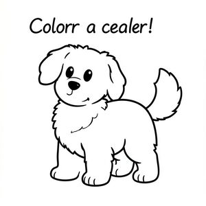 **Tô màu một lông tơ!**

Vẽ một chú chó nhỏ, dễ thương với cái đuôi vẫy vẫy. Tập trung vào các đường nét đơn giản, đậm để tạo hình dạng của nó. Nền là một không gian trắng, sạch sẽ. Không đổ bóng - chỉ là đen trắng thuần khiết, đơn giản! Đó là một phong cách hoạt hình - nghĩ vui vẻ và thân thiện!, tranh tô màu đen trắng, phong cách lowbook, nghệ thuật đường nét, đơn sắc, không màu, không đổ bóng, không xám, không tô màu, nền trắng, chỉ phác thảo, phong cách vector, thiết kế phẳng, 2d