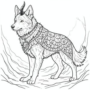 hãy tạo ra một khái niệm cho một bản phác thảo nghệ thuật thủ công của một. Đây là một mô tả, nhằm hướng đến một cảm giác khí quyển với cảm giác ma thuật cổ xưa: Ấn tượng tổng thể: Hình ảnh là một hình bóng khổng lồ, hơi trầm ngâm của một sói - hãy nghĩ đến một sói lai bằng đồng - được thể hiện bằng nghệ thuật đường nét đen trắng nhiều lớp. Nó giống như một người bảo vệ, bị phong hóa và mạnh mẽ, hơn là một người bạn đồng hành vui tươi. Nền là một vòng xoáy, tắt tiếng, gợi ý một sàn rừng cổ kính rộng lớn. : Đối tượng chính là một sói, có kích thước gần bằng một con ngựa chiến lớn. Cơ thể của nó được xây dựng mạnh mẽ, cơ bắp và được bao phủ bởi một bộ lông than dày đặc, với các hoa văn phân nhánh tinh tế có thể nhìn thấy trong bóng tối.  Nó không còn nguyên sơ; Có cảm giác tuổi tác và hao mòn, với những vết nứt tinh tế và khuyết điểm trên lông. Đầu thon dài, với mõm hơi dẹt và đôi mắt thông minh, cảnh giác - một màu hổ phách dường như nắm giữ một kiến thức cổ xưa.  Một chiếc sừng xoắn ốc duy nhất, được chế tác từ thứ dường như là obsidian được đánh bóng, nhô lên từ đỉnh đầu của nó, bắt được ánh sáng tinh tế, rung động.  Đuôi của nó dài và dày, kết thúc bằng một chùm lông rách rưới hơi nhuối, gần giống như một . Áo giáp và đồ trang trí: được khoác lên mình một bộ giáp nhiều lớp, gần như hỗn loạn. Nó không bóng bẩy hay lấp lánh. Thay vào đó, bộ giáp được xây dựng từ các vảy chồng lên nhau của, đá phiến, được khắc bằng chữ rune mờ nhạt - những chòm sao nhỏ, chấm thay đổi một cách tinh tế.  Những viên đá quý nhỏ, nhiều mặt - thạch anh khói và ngọc hồng lựu giống như , được nhúng vào trong vảy, bắt và tạo ra một hoa văn đứt gãy, đầy mê hoặc.  Xung quanh gốc cổ của nó, một cổ da dày, đính đá - màu của đồng già - kéo dài xuống góc.  Một chiếc trâm cài hình con sói khổng lồ, được chạm khắc phức tạp - được chế tác từ xương bóng bẩy và đá hắc thạch - được ghim vào ngực của nó, che khuất một phần sừng.  Các chi tiết nhỏ, chạm khắc - mô tả những con sói cách điệu và dây leo xoáy - tô điểm cho các cạnh của áo giáp. Bối cảnh và bầu không khí: Hậu cảnh bị chi phối bởi một khu rừng sương mù - chủ yếu là các sắc thái của đá phiến, than củi và rêu.  Những cây cổ thụ và gồ ghề, với những cành vươn tới như những ngón tay xương.  Một vũng nước nhỏ, tù đọng phản chiếu sự mờ nhạt, và không khí dường như lấp lánh với một sức nóng nhẹ, gần như không thể nhận thấy.  Hiệu ứng tổng thể là cảm giác tĩnh lặng sâu sắc và sức nặng thời gian có thể sờ thấy được.  Có những đường viền tinh tế, ma quái của một bàn thờ đá đổ nát được nhúng một cách tinh tế ở phía trước. Phong cách nghệ thuật đường nét: Đường nét lỏng lẻo và biểu cảm, với cảm giác hơi không đồng đều, gần như vẽ tay. Nó không hoàn toàn mượt mà; Có những thay đổi tinh tế về độ dày và áp lực mang lại cho nghệ thuật đường nét cảm giác tuổi tác và .  Các đường nét không hung hăng; Chúng chảy và cong một cách hữu cơ, nhấn mạnh bản chất hoang dã, mạnh mẽ của.  Nhấn mạnh vào sự tương tác của và, tạo ra chiều sâu và bí ẩn. Tâm trạng tổng thể: Cảm giác uy nghiêm và quyền lực yên tĩnh. không phải là bất cứ thứ gì, nhưng nó là một sự hiện diện mạnh mẽ, cổ xưa, một người bảo vệ thầm lặng của một điều gì đó quan trọng. Đó là một đại diện trực quan của sức bền và kết nối với một thời đại bị lãng quên.

---

Tôi đã tập trung vào việc tạo ra cảm giác chi tiết và bầu không khí nhiều lớp.  Để giúp tôi tinh chỉnh điều này hơn nữa, bạn có thể cho tôi biết:

* Có loại yếu tố giả tưởng cụ thể nào mà bạn muốn nhấn mạnh không?, tranh tô màu đen trắng, phong cách lowbook, nghệ thuật đường nét, đơn sắc, không màu, không đổ bóng, không xám, không tô màu, nền trắng, chỉ phác thảo, phong cách vector, thiết kế phẳng, 2d