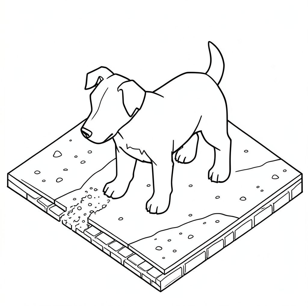 đây là mô tả chi tiết về chế độ xem 3D đẳng áp của một, được hiển thị như một nghệ sĩ Isometric, tập trung vào nghệ thuật đường nét, cấu trúc hình học và sự rung cảm của thế giới thu nhỏ. Tôi sẽ ưu tiên bố cục cân bằng và phối cảnh rõ ràng. Mô tả hình ảnh: Cảnh là một phối cảnh hơi cao - ngang tầm mắt đối với người xem. ở giữa, nhưng hơi lệch sang phải, tạo cảm giác chiều sâu tinh tế. Mặt đất: Mặt đất là một vùng sỏi rộng lớn, chủ yếu có sắc thái và mát hơn một chút, tắt tiếng. Có những biến thể tinh tế trên bề mặt của sỏi - những vết sưng và gờ nhỏ cho thấy địa hình không bằng phẳng. Sỏi không hoàn toàn đồng nhất; Nó hơi nhiều lớp, với các mảng sẫm màu hơn cho thấy hơi nghiêng. Một đường đá cuội mỏng, gần như không thể nhận thấy chạy dọc theo rìa dưới của bức ảnh, gợi ý một cách tinh tế về một ngôi làng hoặc khu định cư nhỏ.  Những viên đá cuội có màu cát. : được miêu tả như một đại diện đơn giản, cách điệu - một giống chó cỡ trung bình, có lẽ là một hỗn hợp chó săn. Nó được đặt hơi về phía trước, với đầu hơi nghiêng xuống dưới. Các đường nét cực kỳ chính xác và góc cạnh, nhấn mạnh hình dạng của. Bộ lông của chủ yếu là , , với những thay đổi tinh tế về tông màu để tạo cảm giác có chiều sâu. Có một điểm nổi bật nhẹ trên đỉnh đầu của nó, tạo ra một sự tinh tế . Chân dày và hình chữ nhật, với một đường chắc chắn, rõ ràng ngăn cách mặt trước và mặt sau. Bàn chân hơi nghiêng, cho thấy một đường cong tinh tế. Bụng của sẫm màu hơn , có một vết lõm nhẹ. Phối cảnh: Phối cảnh là isometric nghiêm ngặt. Các vật thể được nhìn từ phía trên một chút, với một điểm biến mất nhất quán.  Đỉnh đầu của cách dưới khoảng 1/3 so với đỉnh ảnh.  Mặt đất hơi lùi lại, tạo cảm giác khoảng cách.  Đá cuội có góc cạnh tinh tế, phản chiếu độ dốc lên nhẹ của mặt đất. Các yếu tố được kết nối với nhau: Một con đường hẹp, quanh co của sỏi dẫn từ bên trái của đến dưới cùng của hình ảnh. Đó là một đường đơn giản, không bị đứt gãy, nhưng với sự thay đổi tinh tế về độ dày để gợi ý sự xói mòn nhẹ.  Một thân cây nhỏ, hơi mờ được đặt ngay bên phải của, cành của nó hơi vươn lên trên.  Đường đá cuội được kéo dài một cách tinh tế, tạo thành một đường gờ nhỏ, lởm chởm. Cấu trúc hình học: Hình dạng của bao gồm một loạt các hình dạng hình học tương đối đơn giản - hình chữ nhật, hình tam giác và tứ giác hơi dài - tạo thành cốt lõi của hình bóng của. Những hình dạng này được sắp xếp trong một bố cục cân bằng, tránh bất kỳ sự lặp lại rõ ràng nào.  Các đường thẳng không được căn chỉnh hoàn hảo; Một chút cảm giác hữu cơ đạt được thông qua bản chất không hoàn hảo của nghệ thuật đường nét.  Các cạnh của các đường nét sắc nét, nhưng không khắc nghiệt. Chi tiết: Sỏi được cố tình nhấn mạnh, nhấn mạnh bản chất hình học tổng thể của hình ảnh. Có rất ít chi tiết - chỉ là những biến thể tinh tế trong các đường nét tạo ấn tượng về một bề mặt thô ráp, tự nhiên. Cân bằng: Hình ảnh không quá lộn xộn. được đặt ở giữa, nhưng các yếu tố xung quanh nó được sắp xếp để tạo cảm giác cân bằng và hài hòa thị giác.  Độ sâu được thiết lập thông qua đá cuội lùi lại và một góc nhỏ của mặt đất. Ấn tượng tổng thể: Hình ảnh hướng đến cảm giác quan sát yên tĩnh và chất lượng hơi hoài cổ, gần như cổ xưa. Đó là một đại diện tối giản của một, tập trung vào các yếu tố hình học thiết yếu để gợi lên một khung cảnh đơn giản, đáng tin cậy.

---

Tôi đã tập trung vào việc truyền tải một bản vẽ đường đẳng áp chi tiết, ưu tiên sự rõ ràng của hình ảnh và sự cân bằng phù hợp của các yếu tố.  Hãy cho tôi biết nếu bạn muốn tôi điều chỉnh bất kỳ khía cạnh nào của mô tả này hoặc tạo một biến thể., trang tô màu đen trắng, phong cách lowbook, nghệ thuật đường nét, đơn sắc, không màu, không đổ bóng, không xám, không tô màu, nền trắng, chỉ phác thảo, phong cách vector, thiết kế phẳng, 2d