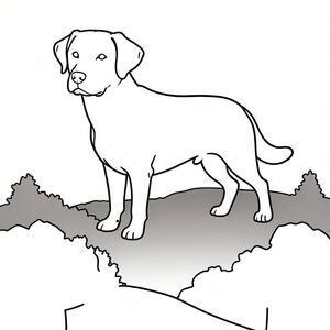 Dưới đây là mô tả về một bức tranh tô màu phong cảnh, được thiết kế để thực hiện theo phong cách bóng, tập trung vào và một cảnh thiên nhiên đơn giản. Tôi đã hướng đến sự cân bằng giữa chi tiết và sự đơn giản, ưu tiên tác động trực quan của các đường nét.  --- Mô tả hình ảnh: Hình ảnh bị chi phối bởi một hình bóng lớn của một. được đặt ở vị trí hơi góc, đầu quay về phía người xem. Đó là một cỡ trung bình - có thể là Labrador hoặc German Shepherd - với tư thế hơi thấp, truyền tải cảm giác mạnh mẽ yên tĩnh. Đường viền là một màu đen đặc, tạo ra một tiêu điểm mạnh mẽ, ngay lập tức.  Bên dưới, một khung cảnh rừng mờ nhẹ nhàng chiếm phần dưới của trang. Nó không phải là một khu rừng chi tiết; thay vào đó, đó là một tập hợp các hình dạng màu trắng hình chữ nhật đơn giản - có thể là một vài cây có cành tối thiểu, hoặc một cụm đá. Những hình dạng này được sắp xếp theo một mô hình uốn lượn, nhẹ nhàng, tạo cảm giác chiều sâu. Không gian trắng có chủ tình thưa thớt, gần giống như một cái rửa.  Nền là một gradient của, tắt tiếng, sâu hơn một cách tinh tế về phía cuối trang. Nó không phải là một màu đồng nhất; đó là một sự rửa sạch, tạo ra một hiệu ứng khí quyển nhẹ. Cạnh trên của trang là một đường rất mờ, hơi tối hơn, tạo ra một đường viền tinh tế.  Toàn bộ hình ảnh được cân bằng cẩn thận. Hình bóng của chú chó là yếu tố chủ đạo, thu hút ánh nhìn của người xem. Khung cảnh rừng được định vị tinh tế, mang đến sự đối lập nhẹ nhàng mà không làm chó choáng ngợp. Khoảng trắng được phân bổ có chủ đích, đảm bảo hình ảnh không có cảm giác quá trống rỗng. Các đường nét sắc nét và sạch sẽ, tạo cảm giác chắc chắn và vĩnh cửu.  --- Những cân nhắc chính để thực hiện: * Các đường nét phải dày và nhất quán, tạo cảm giác mạnh mẽ về cấu trúc. * Các khoảng trắng trong cảnh rừng cần được xem xét cẩn thận - chúng cần đủ lớn để tạo ra cảm giác trực quan về chiều sâu, nhưng không quá lớn đến mức chúng trở nên mất tập trung. * Hình bóng của là yếu tố chính. Cảnh rừng hoạt động như một lớp hỗ trợ, tinh tế.   Tôi đã tập trung vào việc truyền tải cảm giác yên tĩnh, vẻ đẹp đơn giản thông qua các đường đen và trắng. Tôi hy vọng mô tả này mang lại cảm giác mạnh mẽ về các đặc điểm hình ảnh của hình ảnh.  ---  Bạn có muốn tôi tinh chỉnh bất kỳ khía cạnh nào của mô tả này - có thể thêm chi tiết vào cảnh rừng hoặc điều chỉnh tư thế của?, tranh tô màu đen trắng, phong cách lowbook, nghệ thuật đường nét, đơn sắc, không màu, không đổ bóng, không xám, không tô màu, nền trắng, chỉ phác thảo, phong cách vector, thiết kế phẳng, 2d