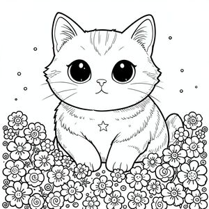 Hãy đi sâu vào điều này. Dưới đây là mô tả về một bức tranh tô màu theo phong cách Kawaii Illustrator, được thiết kế cho một kiệt tác mèo đen trắng cực kỳ mãnh liệt, phức tạp và đáng yêu, hãy ghi nhớ các yêu cầu nghiêm ngặt của bạn.  Tôi sẽ hướng đến một cảm giác kỳ diệu ấm cúng, nhưng với đủ chi tiết để quyến rũ.

--- Tâm điểm là một chú mèo gừng cực kỳ dễ thương, hơi quá khổ. Đầu của nó rất lớn, gần như hài hước, với một cái mõm tròn, rõ rệt. Tai của nó rất lớn, hơi góc cạnh và có những chấm đen nhỏ. Đôi mắt khổng lồ, tròn và tập trung mạnh mẽ - một màu đen trông hơi ướt. Họ dường như đi theo người xem với một cường độ gần như đáng lo ngại.

Cơ thể của con mèo là một đường cong hơi nhấp nhô, gần như nảy, được thể hiện trong các lớp đường đen dày đặc. Nó không hoàn toàn mượt mà; có những vết sưng và nếp gấp nhẹ được tạo ra bởi các đường nét. Phần lông có chủ ý, hơi thô xung quanh các cạnh, cho thấy sự mềm mại.

Bên dưới con mèo, một cánh đồng hoa chiếm ưu thế ở hậu cảnh. Đây không chỉ là những hình dạng đơn giản; Chúng là sự sắp xếp của các vòng tròn nhỏ, chồng lên nhau và các đường màu đen xoáy.  Mỗi bông hoa có kích thước bằng một hình thu nhỏ, nhưng cực kỳ chi tiết - những ngôi sao nhỏ màu trắng và chấm nằm rải rác trên những bông hoa. Các đường nét của cánh hoa hơi cong, gần như bắt chước một làn gió nhẹ.

Một ngôi sao đơn lẻ tinh tế, mờ nhạt được đặt một cách tinh tế trong ngực của con mèo. Đó không phải là một ngôi sao táo bạo; Đó là một ngôi sao nhỏ, trông gần như bị mất, được hiển thị với một mô hình rất nhẹ, lặp đi lặp lại của các đường đen thẳng đứng - nó hầu như không đáng chú ý, chỉ là một chút chiều sâu.

Nền là một màu trắng kem hơi mờ. Nó không phải là một màu đồng nhất; nó giống như một gợi ý của, tạo ra một hiệu ứng mơ mộng, mơ mộng. Có một vài 'chấm' nhỏ màu đen chồng lên nhau nằm rải rác xung quanh cánh đồng hoa - chúng rất tinh tế và gần như không thể nhận thấy.

Bàn chân mèo hơi cong lên trên, tạo đường cong nhẹ nhàng ở các đường đen. Một vài chấm đen nhỏ, được hình thành hoàn hảo được đặt trên đầu của nó, bắt chước một chiếc mũi nhỏ xíu, lấp lánh.

Thành phần tổng thể được cân bằng cẩn thận. Không có khoảng trống.  Các đường nét chồng lên nhau một cách tinh tế để tạo cảm giác có chiều sâu. Có một cảm giác chuyển động nhẹ nhàng, trôi chảy được ghi lại bởi các đường nét dày đặc.  Biểu hiện của con mèo là một sự mãn nguyện lặng lẽ - một nụ cười nhỏ, gần như không thể nhận thấy.

Cảm giác tổng thể là một trong những sự thoải mái vô cùng và quyến rũ hay thay đổi. Nguồn mềm mại và khuếch tán, nhấn mạnh các đường cong và kết cấu. Có một cảm giác ma thuật tiềm ẩn.

--- Cân nhắc chính cho phong cách Kawaii Illustrator: * Mọi thứ đều quá khổ một cách tinh tế.  * Các đường màu đen là tối quan trọng, truyền tải cảm giác mềm mại và sâu sắc.  * Các mẫu lặp đi lặp lại của các đường hoa tạo ra nhịp điệu thị giác.  * Ngay cả những yếu tố nhỏ nhất - một chấm hoặc đường cong - cũng được đặt cẩn thận để dễ nhận thấy.  * Chủ yếu là đen trắng, với hiệu ứng gradient tinh tế trong cánh đồng hoa.

Tôi đã tập trung vào việc tạo ra trải nghiệm hình ảnh vừa êm dịu vừa quyến rũ, dựa nhiều vào và lặp đi lặp lại để tối đa hóa tính thẩm mỹ kawaii. Hãy cho tôi biết nếu bạn muốn bất kỳ điều chỉnh hoặc tinh chỉnh nào thêm!, trang tô màu đen trắng, phong cách lowbook, nghệ thuật đường nét, đơn sắc, không màu, không đổ bóng, không xám, không tô màu, nền trắng, chỉ phác thảo, phong cách vector, thiết kế phẳng, 2d
