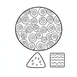 đây là mô tả về một trang tô màu lấy cảm hứng từ Zentangle, được thiết kế tập trung vào các hình dạng và hoa văn dễ thương, đơn giản, theo yêu cầu.  Tôi đã nhắm đến cảm giác thiết kế nhẹ nhàng, vui tươi. Mô tả hình ảnh: Trang là một hình vuông, khoảng 8 inch x 8 inch. Nền là một màu trắng tinh khiết.

Chiếm ưu thế ở giữa trang là một vòng tròn lớn, hơi tròn . Đó là một , kem, với một cạnh nhẹ nhàng, hơi mờ. Trong vòng tròn, một loạt các vòng xoáy nhỏ, chồng lên nhau được tạo ra. Những vòng xoáy này không hoàn toàn đối xứng; Chúng có dòng chảy nhẹ nhàng, hữu cơ, tạo cảm giác chuyển động. Chúng chủ yếu là một , tắt tiếng , với một chút a ở trung tâm của mỗi vòng xoáy. Các vòng xoáy không quá dày đặc; Chúng đủ lớn để có màu sắc rõ ràng.

Bên dưới vòng tròn, một hình tam giác nhỏ hơn, hơi dài được định vị. Đó là một màu sắc mềm mại.  Trong hình tam giác, một vài đường cong nhỏ được vẽ, giống như đầu tai nhỏ. Những dòng này rất , gần như trong suốt, . Chúng được đặt cách đều nhau trên hình tam giác.

Một hình vuông nhỏ, hơi nhô lên được đặt ở bên phải của hình tam giác. Đó là một màu ấm áp.  Trong hình vuông, một vài sọc nhỏ, nằm ngang được vẽ theo một mô hình lặp đi lặp lại - một chuyển động đơn giản, nhẹ nhàng giống như sóng.  Những sọc này là một, .

Hiệu ứng tổng thể là cảm giác ấm áp nhẹ nhàng và mềm mại.  Các hình dạng được tập hợp lại với nhau, tạo cảm giác hài hòa. Nền trắng cho phép các hoa văn nổi bật rõ ràng. Trọng tâm là sự tương tác trực quan của các hình dạng và chuyển động tinh tế bên trong chúng. Cơ sở lý luận cho các lựa chọn thiết kế: * Các hình tròn, hình tam giác và hình vuông lớn rất quan trọng đối với tác động trực quan và làm cho các mẫu dễ dàng phân biệt.  * Những mẫu này vốn dĩ dễ thương và mang lại nhiều sự thú vị về mặt thị giác mà không làm choáng ngợp thiết kế.  * Nhấn mạnh vào các đường mảnh mảnh, liên tục giữ cảm giác thiết kế và thoáng đãng.  * Việc sắp xếp các yếu tố được xem xét cẩn thận để tránh bất kỳ khoảng trống nào, đảm bảo bố cục đẹp mắt.  * Màu sắc trầm lặng góp phần tạo nên tính thẩm mỹ êm dịu và nhẹ nhàng.

Tôi đã ưu tiên tạo ra một thiết kế mang lại cảm giác hấp dẫn ngay lập tức và khuyến khích tô màu vui tươi.  Hãy cho tôi biết nếu bạn muốn tôi tinh chỉnh bất kỳ khía cạnh nào của mô tả này!, trang tô màu đen trắng, phong cách lowbook, nghệ thuật đường nét, đơn sắc, không màu, không đổ bóng, không xám, không tô màu, nền trắng, chỉ phác thảo, phong cách vector, thiết kế phẳng, 2d