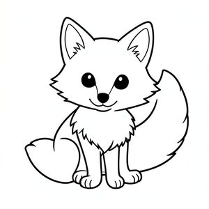 Dưới đây là mô tả về bản vẽ:

Một bức cáo nhỏ, lông tơ, trang tô màu đen trắng, phong cách lowbook, nghệ thuật đường nét, đơn sắc, không màu, không đổ bóng, không xám, không tô màu, nền trắng, chỉ phác thảo, phong cách vector, thiết kế phẳng, 2d