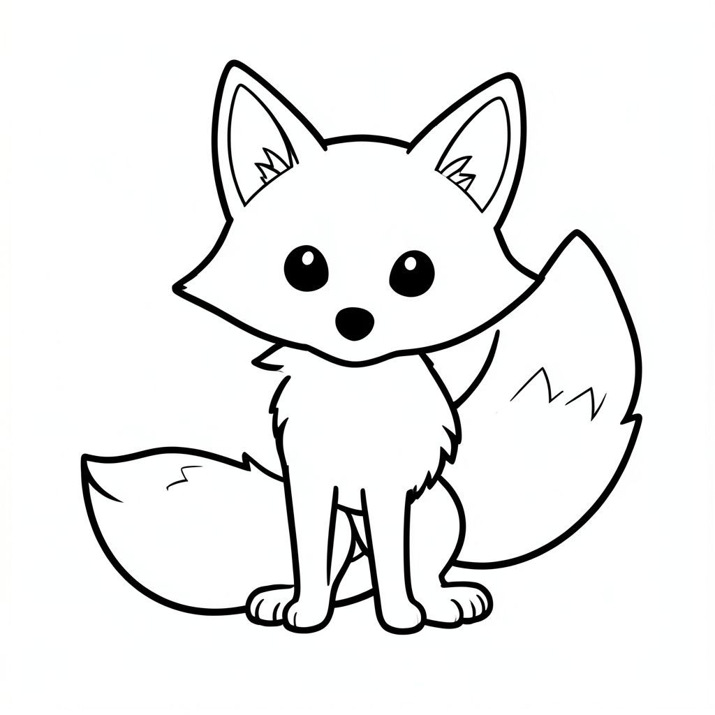 Đây là mô tả:

Một con cáo nhỏ., trang tô màu đen trắng, phong cách lowbook, nghệ thuật đường nét, đơn sắc, không màu, không bóng, không xám, không tô màu, nền trắng, chỉ phác thảo, phong cách vector, thiết kế phẳng, 2d