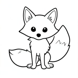 Đây là mô tả:

Một con cáo nhỏ., trang tô màu đen trắng, phong cách lowbook, nghệ thuật đường nét, đơn sắc, không màu, không bóng, không xám, không tô màu, nền trắng, chỉ phác thảo, phong cách vector, thiết kế phẳng, 2d