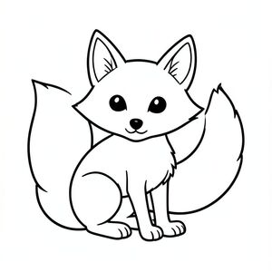Dưới đây là mô tả về bản vẽ, tuân thủ tất cả các hướng dẫn đã cho:

Một con cáo nhỏ., trang tô màu đen trắng, phong cách lowbook, nghệ thuật đường nét, đơn sắc, không màu, không bóng, không xám, không tô màu, nền trắng, chỉ phác thảo, phong cách vector, thiết kế phẳng, 2d