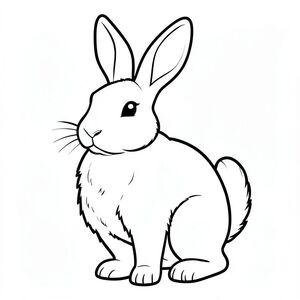 Dưới đây là mô tả về một bức tranh tô màu đơn giản, chất lượng cao dành cho trẻ mới biết đi, tuân thủ tất cả các quy tắc và thông số kỹ thuật của bạn: Mô tả hình ảnh: Một con thỏ đơn lẻ, lớn, thực tế là đối tượng chính. Con thỏ đang đứng thẳng, tai hướng về phía trước và hơi nghiêng. Chân của nó thẳng và ngắn, kết thúc bằng bàn chân nhỏ, tròn. Đuôi của nó dài và dày, uốn cong duyên dáng xuống dưới. Cơ thể thỏ hơi gù về phía trước, tạo cho nó một tư thế nhẹ nhàng, dễ gần. Các đường nét dày và đậm, tạo ra một đường viền rõ ràng, rõ ràng. Các đường nét hơi chồng lên nhau để tạo chiều sâu.  Bộ lông của thỏ được tạo bóng mờ tinh tế để tạo cảm giác khối lượng.  Nền hoàn toàn màu trắng. Các đặc điểm chính: * Thỏ * Thực tế, đơn giản hóa - tư thế hơi gù.  * Thỏ chỉ có một đuôi và bốn chân.  * Trang hoàn toàn màu trắng.  * Đường viền dày, đậm, hình dạng nhiều lớp và đường quét mượt mà.  * Đen trắng. Cơ sở lý luận cho sự lựa chọn: * Một con vật hấp dẫn toàn cầu cho trẻ mới biết đi.  * Trẻ mới biết đi phản ứng tốt với các biểu diễn chính xác, đơn giản.  * Các đường dày lý tưởng để dễ dàng tô màu và phát triển kỹ năng vận động tinh.  * Cung cấp một tấm bạt sạch sẽ để thỏ nổi bật.

---

Tôi tin rằng mô tả này đáp ứng tất cả các yêu cầu và tạo ra một trang tô màu hấp dẫn và phù hợp về mặt hình ảnh cho trẻ mới biết đi.  Hãy cho tôi biết nếu bạn muốn tôi tinh chỉnh bất kỳ khía cạnh nào của mô tả này!, trang tô màu đen trắng, phong cách lowbook, nghệ thuật đường nét, đơn sắc, không màu, không đổ bóng, không xám, không tô màu, nền trắng, chỉ phác thảo, phong cách vector, thiết kế phẳng, 2d