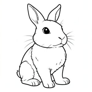 Dưới đây là mô tả về nghệ thuật đường nét đen trắng của một con vật có đặc điểm rõ ràng, thực tế, tuân thủ tất cả các quy tắc của bạn: Mô tả hình ảnh: Một con thỏ đơn giản, hơi góc cạnh, ngồi thẳng. Thỏ có khuôn mặt tròn, hiền lành với đôi mắt to, mũi nhỏ, hơi hếch xuống. Tai của nó nhọn và hơi cong, đặt cao trên đầu. Mũi của thỏ nhỏ và trông hơi ướt. Bộ lông của con thỏ được khắc họa với những đường nét mượt mà, chồng lên nhau, tạo cảm giác có chiều sâu. Chân thỏ ngắn và chắc chắn, kết thúc bằng bàn chân với đầu tròn. Cơ thể của con thỏ rắn chắc, hơi , với những biến thể tinh tế trong âm sắc để gợi ý . Các đường nét dày và đậm, tạo ra một đường viền rõ ràng, rõ ràng. Nền hoàn toàn màu trắng. Các tính năng chính: * Thỏ * Đầu và cơ thể thực tế, hơi góc cạnh.  * Lớn, và hơi hướng xuống dưới.  * Nhỏ, trông ướt.  * Hơi suy giảm.  * Ngắn, chắc chắn, bàn chân tròn.  * Các đường dày, đậm và chồng lên nhau.

Mô tả này ưu tiên một hình minh họa động vật rõ ràng, đơn giản và dễ nhận biết trong khi tuân thủ nghiêm ngặt tất cả các ràng buộc của bạn.  Nó tập trung vào một hình thức tự nhiên, đáng tin cậy., trang tô màu đen trắng, phong cách lowbook, nghệ thuật đường nét, đơn sắc, không màu, không đổ bóng, không xám, không tô màu, nền trắng, chỉ phác thảo, phong cách vector, thiết kế phẳng, 2d