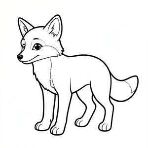 Dưới đây là mô tả về một bức tranh tô màu đơn giản, chất lượng cao dành cho trẻ mới biết đi, tuân thủ tất cả các quy tắc và thông số kỹ thuật của bạn: Mô tả hình ảnh: Một con cáo cách điệu duy nhất. Con cáo được miêu tả trong một tư thế thực tế, hơi góc cạnh, hơi nhìn sang trái. Cơ thể của nó bóng bẩy và cơ bắp, với một đường cong tinh tế đến cột sống. Cáo có một cái đầu nổi bật, hơi tròn với một chiếc mũi nhỏ và một cái miệng nhẹ nhàng. Đôi mắt của nó to và tròn, một , ấm áp. Bộ lông của cáo có màu xám, trầm, với bóng râm tinh tế để tạo chiều sâu. Chân của cáo tương đối ngắn và chắc chắn, kết thúc bằng bàn chân. Bàn chân hơi tròn và có các đường màu đen tinh tế phác thảo chúng. Đuôi cáo ngắn và dày, hơi cong xuống dưới. Các đường nét đậm, dày và đen, tạo ra một đường viền mạnh mẽ, rõ ràng. Nền hoàn toàn màu trắng. Cơ sở lý luận cho sự lựa chọn: * Cáo - Một loài động vật cổ điển, dễ nhận biết đối với trẻ mới biết đi.  * Tư thế và tỷ lệ được lựa chọn cẩn thận để hấp dẫn và dễ hiểu cho trẻ nhỏ.  * Mắt, mũi và miệng được xác định rõ ràng, cần thiết cho sự tham gia.  * Đuôi là một đường cong, đơn giản.  * Toàn bộ trang tập trung vào chính con vật.  * Điểm nhấn là các đường nét rõ ràng, rõ ràng để dễ dàng tô màu.  * Các đường nét dày và đậm, rất quan trọng đối với trải nghiệm tô màu thân thiện với trẻ mới biết đi.

Mô tả này nhằm mục đích tạo ra một trang tô màu hấp dẫn về mặt hình ảnh và phù hợp với sự phát triển.  Hãy cho tôi biết nếu bạn muốn tôi tinh chỉnh nó hơn nữa!, trang tô màu đen trắng, phong cách lowbook, nghệ thuật đường nét, đơn sắc, không màu, không đổ bóng, không xám, không tô màu, nền trắng, chỉ phác thảo, phong cách vector, thiết kế phẳng, 2d