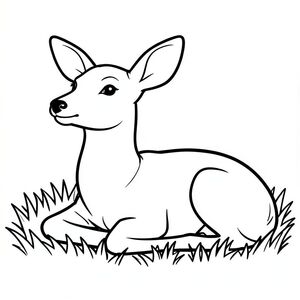 Dưới đây là mô tả về một bức tranh tô màu nghệ thuật đường nét đen trắng, tuân thủ tất cả các quy tắc và thông số kỹ thuật của bạn: Mô tả hình ảnh: Một con hươu đơn giản, thực tế đang nghỉ ngơi trên cánh đồng cỏ. Con hươu hơi quay mặt sang trái, đầu hơi hướng lên trên. Tai của nó lớn và nhọn, nằm ở đỉnh đầu. Mũi của nó nhỏ và , và miệng hơi mở, để lộ một chiếc răng trắng nhỏ, nhẹ nhàng. Chân của hươu được giấu bên dưới nó, với một đường cong tinh tế ở chân. Cỏ là một , bóng tối hơn một chút của , và nền là một rắn, , hơi . Các đường nét dày, đậm và đen, tạo ra một đường viền mạnh mẽ, rõ ràng.  Ấn tượng tổng thể là một trong những sự tĩnh lặng yên tĩnh và vẻ đẹp tự nhiên. Các tính năng chính: * Hươu * Thực tế, với cổ hơi dài và đường cong nhẹ nhàng ở chân.  * Lớn, và nằm ở vị trí cao hơn mũi một chút.  * Nhỏ, và nằm ngay phía trên miệng.  * Hơi mở, để lộ một chiếc răng nhỏ màu trắng.  * Giấu bên dưới cơ thể hươu.  * Đường viền dày, đậm và đen. Lý do: Mô tả này ưu tiên hình ảnh động vật rõ ràng, dễ nhận biết với các ràng buộc được chỉ định. Trọng tâm là tỷ lệ tự nhiên và thiết kế đơn giản, gọn gàng.

---

Hãy cho tôi biết nếu bạn muốn tôi tinh chỉnh thêm điều này - có thể điều chỉnh nền hoặc thêm một chi tiết tinh tế!, trang tô màu đen trắng, phong cách lowbook, nghệ thuật đường nét, đơn sắc, không màu, không đổ bóng, không xám, không tô màu, nền trắng, chỉ phác thảo, kiểu vector, thiết kế phẳng, 2d