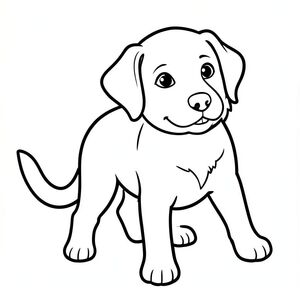 Dưới đây là mô tả về một bức tranh tô màu dành cho trẻ mới biết đi, tuân thủ tất cả các quy tắc của bạn: Mô tả hình ảnh: Một hình minh họa chó đơn giản, thực tế. được miêu tả trong một tư thế hơi góc cạnh, nhìn thẳng vào người xem với biểu cảm nhẹ nhàng, thân thiện. Bộ lông của nó ấm áp, màu sắc, đôi mắt to và biểu cảm, với ánh mắt hơi hướng lên trên. Một chiếc mũi nhỏ được đặt ngay phía trên miệng. Miệng của hơi mở, để lộ một chiếc răng nhỏ màu trắng. Đuôi của là một đường đơn, dày, màu đen uốn cong duyên dáng từ phía sau. Đuôi được đặt hơi lệch sang bên trái cơ thể chó, tạo ra một đường cong tinh tế. Các đường nét đậm và rõ ràng, tạo ra một đường viền mạnh mẽ, rõ ràng. Nền là một đường rắn, . Các tính năng chính: * * Một, dày, đường đen. * Các tính năng chính xác và chi tiết. * Được xác định rõ ràng và tự nhiên. *  . * Đường viền dày, đậm.  ---  Hãy cho tôi biết nếu bạn muốn tôi tinh chỉnh điều này thêm!, trang tô màu đen trắng, phong cách lowbook, nghệ thuật đường nét, đơn sắc, không màu, không đổ bóng, không xám, không tô màu, nền trắng, chỉ phác thảo, phong cách vector, thiết kế phẳng, 2d, chính xác một đuôi duy nhất