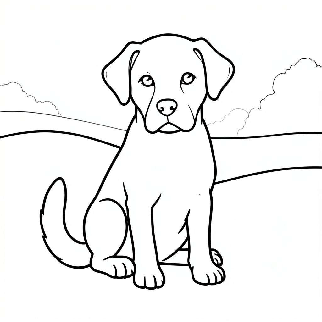 Một duy nhất, bị phong hóa ngồi kiên nhẫn.

Đầu của được căn giữa, một hình bầu dục hoàn hảo, hơi sụp xuống, chính xác ở giữa. Đôi mắt của nó là , biết những vũng nước, cách nhau một chút. Một đường cong tinh tế, nhẹ nhàng đến mõm xác định khuôn mặt. Mũi là một đường ngắn, rõ ràng, với một đường cong hơi hướng lên. Một cái nhỏ, gần như không thể nhận thấy, kéo dài từ góc dưới của mõm, hơi cong lên trên.

Đuôi chó thuôn dài và dày, uốn cong duyên dáng xuống dưới, kết thúc bằng một điểm tinh tế. Đuôi là một đường thẳng, dày và kiên định. Nó được đặt hơi lệch sang trái đầu, bắt chước một đường cong nhẹ nhàng.

Nền là một cánh đồng đơn giản, nhấp nhô của im lặng, gợi ý một sườn đồi cỏ. Có một gợi ý rất mờ nhạt, hầu như không thể nhận thấy về một hàng cây mờ mịt ở xa.

Các đường nét sắc nét và có độ tương phản cao. Toàn bộ bị chi phối bởi sự rõ ràng của các đường nét, tạo cảm giác tĩnh lặng và tập trung., trang tô màu đen trắng, phong cách lowbook, nghệ thuật đường nét, đơn sắc, không màu, không đổ bóng, không xám, không tô màu, nền trắng, đường viền đen đặc, độ tương phản đậm, đường nét sắc nét, chỉ phác thảo, phong cách vector, thiết kế phẳng, 2d, chính xác một đuôi đơn, hoàn toàn không tô màu đen,  Nội thất trắng tinh khiết, không có miếng mực, không văn bản, không từ, không tiêu đề, hoàn toàn không màu, chỉ có lineart đen trắng tinh khiết