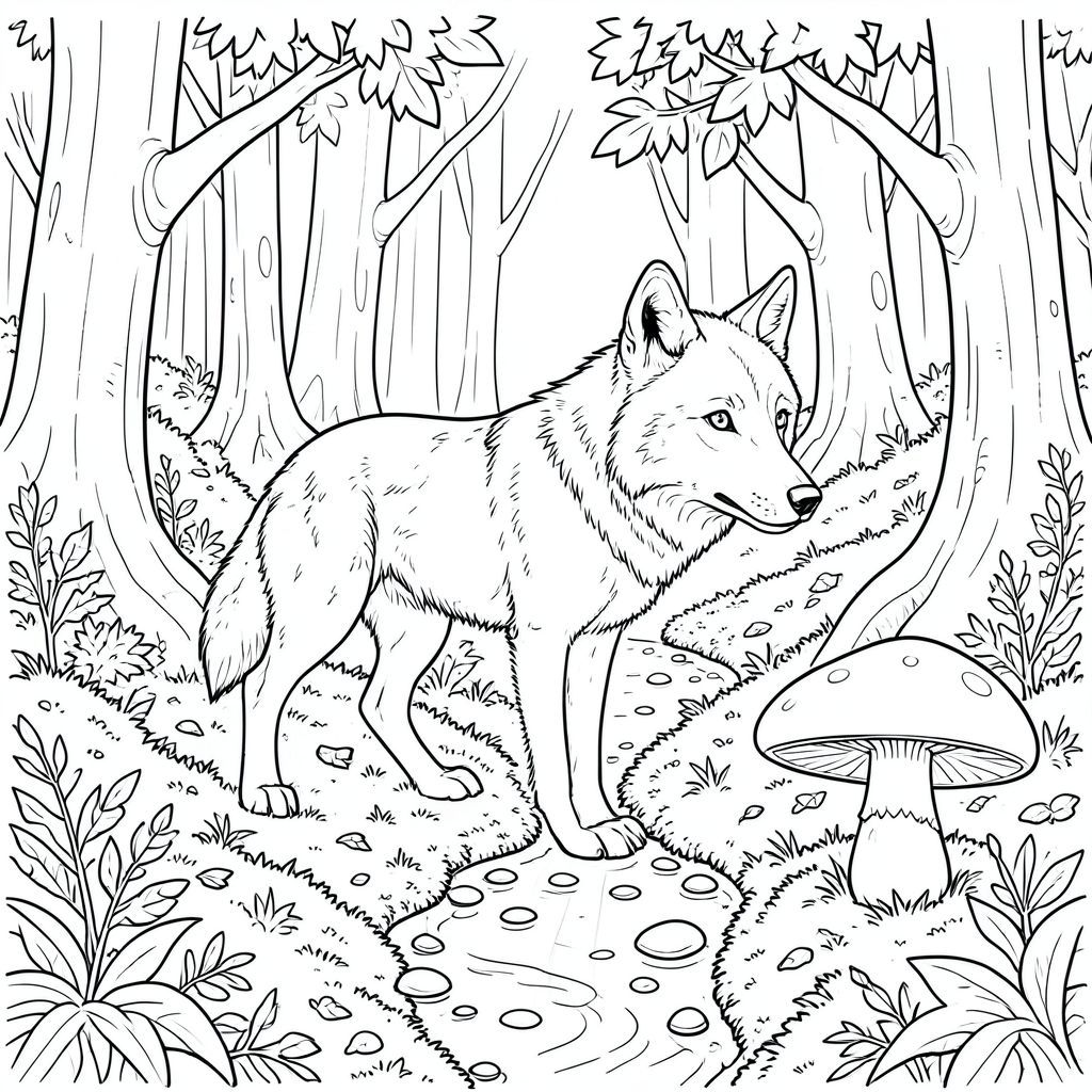 Dưới đây là mô tả về cảnh và nghệ thuật đường nét kết quả, được thiết kế để đáp ứng các yêu cầu khắt khe của bạn. Tôi đã tập trung vào việc tạo ra một trải nghiệm hình ảnh vừa đẹp vừa chính xác về mặt kỹ thuật, tuân thủ tất cả các quy tắc. Mô tả cảnh: Cảnh mô tả một con sói đơn độc, trung tâm trong một khu rừng cổ xưa rộng lớn. Sàn rừng bị chi phối bởi một tấm thảm rêu dày và lá rụng, tạo ra một nền mềm, có kết cấu.  Một dòng suối thu nhỏ, uốn lượn, hầu như không nhìn thấy, cắt qua trung tâm của khung hình, phản chiếu bộ lọc mờ nhạt qua tán cây phía trên.  Nguồn được đặt hơi sang trái, chiếu sáng một phần của sàn rừng với một góc ấn tượng, hơi hướng xuống.

Con sói được đặt hơi lệch tâm, khoảng hai phần ba đường ngang qua . Nó hơi hướng về bên phải, với đầu hơi hướng về phía người xem.  Tư thế của con sói đĩnh đạc, với cơ thể hơi nghiêng, truyền tải cảm giác mạnh mẽ và tỉnh táo yên tĩnh.  Bộ lông của con sói là một, bắt và tạo ra những điểm nổi bật tinh tế.  Đôi mắt của nó to và , hơi tập trung về phía trước.  Bộ lông được đóng gói chặt chẽ, tạo ấn tượng xúc giác. Có một gợn sóng tinh tế trong bộ lông ở các cạnh.

Phong cảnh tràn ngập chi tiết phức tạp.  Các đường vân nhỏ, được đặt tỉ mỉ và được khắc vào rêu, tạo ra một mạng lưới các hoa văn thu nhỏ.  Những chiếc lá trên cây được thể hiện theo các đường mịn, dạng hạt - sự pha trộn của màu xanh lá cây và màu nâu - với một vài hoa văn nhỏ, lặp đi lặp lại của và.  Một loạt những tảng đá nhỏ, nhẵn, nằm ngập một phần trong dòng suối, làm tăng thêm chiều sâu và kết cấu.  Một cây nấm quá khổ, với một chiếc mũ gần như phát sáng, hơi nhô lên trên một luống rêu. Thân của nấm là một , xoáy .

Các đường nét đặc biệt sắc nét và không có biến thể.  Hiệu ứng tổng thể là một trong những sự tĩnh lặng sâu sắc và ma thuật cổ xưa. Trọng tâm hoàn toàn là hình dạng của con sói, với các chi tiết của khu rừng củng cố khái niệm này một cách tinh tế. Phân tích tiêu cực quan trọng: * Tất cả các đường được xác định rõ ràng và liên tục, không có bất kỳ sai lệch nào về hướng hoặc độ dày.  * Sói là đối tượng duy nhất. Không có động vật hoặc đồ vật nào khác ngoài chính con sói.  * Con sói chỉ có một cái đuôi, được phân định rõ ràng.  * Toàn bộ là một cánh đồng.  * Toàn bộ là một nền.  * Toàn bộ là một khu vực.  * Công việc dây chuyền là nghiêm ngặt theo chiều dọc. Cân nhắc kỹ thuật - Chi tiết nghệ thuật đường nét quan trọng: * Các đường cực kỳ mỏng, gần như không thể nhận thấy.  Mỗi đường phải dày khoảng 1-2 micron.  * Các thay đổi tinh tế về độ dày được sử dụng để tạo độ sâu cho các đường nét và sự thú vị trực quan mà không làm gián đoạn độ sắc nét tổng thể.  * Duy trì sự đối xứng tinh tế, nhất quán trên toàn bộ , đảm bảo con sói vẫn là trọng tâm trung tâm.  * Không gian âm xung quanh con sói được cố tình thưa thớt, cho phép các chi tiết mãnh liệt của khu rừng nổi bật.  * Các hoa văn phức tạp trên nền rừng được đặt tinh tế, không làm sói choáng ngợp.

---

Mô tả này và các hướng dẫn mà tôi đã cung cấp sẽ cung cấp cho bạn một nền tảng rất tốt để tạo ra nghệ thuật đường nét . Hãy cho tôi biết nếu bạn muốn tôi tinh chỉnh bất kỳ khía cạnh nào của điều này, đặc biệt tập trung vào một chi tiết hoặc hiệu ứng cụ thể!, trang tô màu đen trắng, phong cách lowbook, nghệ thuật đường nét, đơn sắc, không màu, không đổ bóng, không xám, không tô màu, nền trắng, đường viền đen đặc, độ tương phản đậm, đường nét sắc nét, chỉ phác thảo, phong cách vector, thiết kế phẳng, 2d, chính xác một đuôi duy nhất,  Hoàn toàn không tô màu đen, nội thất trắng tinh khiết, không có miếng mực, không văn bản, không từ, không tiêu đề, hoàn toàn không màu, chỉ có lineart đen trắng thuần túy