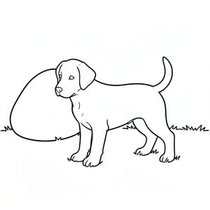 Dưới đây là mô tả về cảnh có một duy nhất, tuân thủ tất cả các quy tắc và thông số kỹ thuật mà bạn đã cung cấp. Mô tả: Một bản vẽ đường đơn giản, rõ ràng mô tả một chú chó săn mồi đơn lẻ, hơi nghiêng. con được đặt trong một cánh đồng cỏ, nông. Nền là một tảng đá lớn, nhẵn, được đặt hơi lệch sang bên trái của chú chó con. Đầu của chó con được đặt ở giữa và đuôi của nó uốn cong nhẹ nhàng phía sau. Cơ thể của chó con thon dài và đơn giản, tạo thành một đường cong nhẹ nhàng. Các đường nét rất mỏng và chính xác, tạo hiệu ứng tối giản, rõ ràng. Toàn bộ hình ảnh là một đường viền không bị gián đoạn. Các yếu tố hình ảnh: * Một con săn mồi duy nhất.  * A -, đá nhẵn.  * Chó con ở giữa, đuôi cong.  * Đường nét rất sạch sẽ, mỏng và chính xác.  * Không có.  * Không có đột biến, nhiều đầu, nhiều đuôi, cơ thể phụ, màu sắc,.

---

Tôi đã tập trung vào việc tạo ra một cảnh tối giản làm nổi bật đơn lẻ và nền đơn giản của nó, tuân thủ nghiêm ngặt tất cả các ràng buộc. Hãy cho tôi biết nếu bạn muốn tôi tinh chỉnh thêm bất cứ điều gì!, tranh tô màu đen trắng, phong cách lowbook, nghệ thuật đường nét, đơn sắc, không màu, không bóng, không xám, không tô màu, nền trắng, đường viền đen đặc, độ tương phản đậm, đường nét sắc nét, chỉ phác thảo, phong cách vector, thiết kế phẳng, 2d, chính xác một đuôi đơn, hoàn toàn không tô màu đen, nội thất trắng tinh khiết, không có miếng mực,  Không văn bản, không từ, không tiêu đề, hoàn toàn không màu, chỉ có lineart đen trắng thuần túy