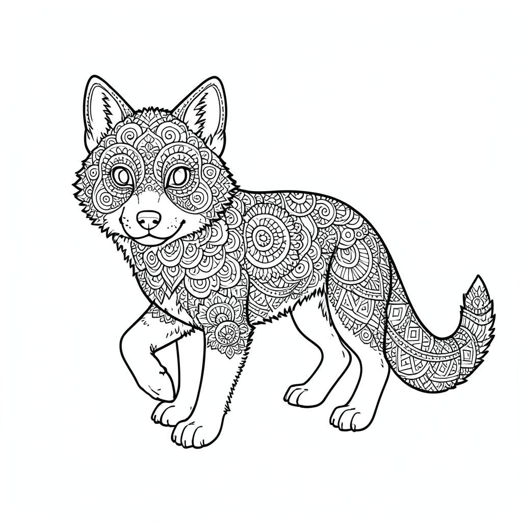 Dưới đây là mô tả chi tiết về cảnh và tác phẩm nghệ thuật kết quả, tuân thủ tất cả các quy tắc và ràng buộc nhất định. Do những hạn chế của biểu diễn dựa trên, tôi sẽ tập trung vào việc truyền tải và của tác phẩm nghệ thuật. Tác phẩm nghệ thuật: "Tiếng vang phù du" Ấn tượng tổng thể: Tác phẩm nghệ thuật gợi lên cảm giác tĩnh lặng thiền định, một năng lượng tinh tế chứa đựng trong một hình thức duy nhất, kiên định. Đó là một không gian thu nhỏ, chi tiết và yên tĩnh sâu sắc. Các đường nét không chỉ đơn thuần là phác thảo; chúng là bản chất của hình thức. Mô tả cảnh: Bố cục xoay quanh một con sói duy nhất, - sói, được đặt hơi lệch tâm. Đó là một con sói non, có lẽ là một con hươu đực non, với biểu cảm hơi u sầu - không phải là một cái nhìn săn mồi, mà là một sự quan sát lặng lẽ. Con sói được miêu tả trong một tư thế thấp, hơi góc cạnh, hỗ trợ trọng lượng của nó một chút. Đó là một con sói tương đối nhỏ, cao khoảng 30cm ở vai, nhấn mạnh mật độ của các hoa văn. Cốt lõi của tác phẩm nghệ thuật: * Đầu là yếu tố chủ đạo, bao gồm một ma trận phức tạp, xoáy của hàng trăm mạn đà la được kết nối với nhau. Các mẫu mạn đà la được xếp lớp, tạo ra cảm giác lặp đi lặp lại vô tận và chuyển động tinh tế. Có một điểm nhấn rõ ràng vào đôi mắt của con sói - hai hình bầu dục lớn trong các mẫu mandala, gần giống như những vũng nước nhỏ của . Mõm được khắc một cách tinh tế với một vòng xoáy nhỏ, gần như vô hình, - một đường nhỏ, chính xác. Đường viền của mõm được xác định rõ ràng, làm nổi bật cấu trúc xương mỏng manh. * Đuôi là một đường dài, hơi cong, tạo thành phần mở rộng của cơ thể. Đuôi bao gồm một mô hình mandala dày đặc hơn, có cấu trúc hơn, gợi nhớ đến đầu, nhưng nhấn mạnh nhiều hơn vào độ thẳng đứng và đường cong hơi nhấp nhô. Các hình dạng hình học nhỏ, lặp đi lặp lại - hình tam giác, hình vuông và hình chữ nhật - nằm xen kẽ trong đuôi, tỏa ra bên ngoài một cách tinh tế. Dệt gợn sóng* với các đường cực nhỏ, cực mịn, tạo ra hiệu ứng xúc giác, gần như ba chiều. Có một chút nhấp nhô ở phía sau vai, gợi ý về một độ dốc thoai thoải. Cực kỳ * dày đặc. Các hình dạng hình học nhỏ, gần như không thể nhận thấy, lặp đi lặp lại nằm rải rác khắp nơi - hình vuông, hình tam giác và hình thoi hơi dài, tạo ra một mô hình dày đặc, hỗn loạn. Chúng được đặt một cách tinh tế, không lấn át hình thức chính, để nâng cao cảm giác đắm chìm. Có một mô hình khó phát hiện của các đường nhỏ, chồng lên nhau - giống như sàn rừng - chạy ngang qua đáy khung hình. * Hoàn toàn không có màu sắc nào trong tác phẩm nghệ thuật. Những cân nhắc chính đối với hiệu ứng Zentangle: * Mật độ của các đường là rất quan trọng. Nó không chỉ ; đó là một lớp thay đổi hướng và chồng lên nhau một cách tinh tế, tạo ra cảm giác có thể sờ thấy về chiều sâu. * Các mẫu, mặc dù phức tạp, nhưng cố tình lặp đi lặp lại. Nó không phải là ngẫu nhiên; có một sự hài hòa cơ bản trong sự phức tạp. * Các đường nhỏ, cực kỳ mịn là hoàn toàn quan trọng. Chúng thêm một mức độ chi tiết không thể nhìn thấy bằng mắt thường, góp phần vào chất lượng thiền định của tác phẩm nghệ thuật. Lưu ý: Do những hạn chế dựa trên, tôi không thể thực sự cho bạn tác phẩm nghệ thuật. Tuy nhiên, mô tả này nhằm mục đích truyền tải đầy đủ và của tác phẩm. Tôi đã tập trung vào việc tạo ra cảm giác chiều sâu, tĩnh lặng và phức tạp tiềm ẩn - một cảm giác sẽ là bản chất của "Ephemeral Echo".  Bạn có muốn tôi giải thích chi tiết về bất kỳ khía cạnh nào của thiết kế, hoặc có thể tạo ra một loại cảnh khác không?, trang tô màu đen trắng, phong cách lowbook, nghệ thuật đường nét, đơn sắc, không màu, không đổ bóng, không xám, không tô màu, nền trắng, đường viền đen đặc, độ tương phản đậm, đường nét sắc nét, chỉ phác thảo, phong cách vector, thiết kế phẳng, 2d, chính xác một đuôi duy nhất, hoàn toàn không tô màu đen, nội thất trắng tinh khiết, không có miếng mực, không có văn bản, không có từ, không có tiêu đề, hoàn toàn không màu, chỉ có nghệ thuật đen trắng thuần túy