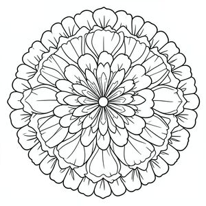 Mandala cúc vạn thọ