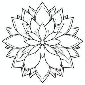 Mandala hoa tulip