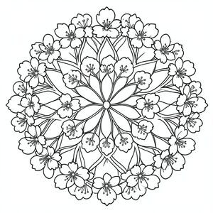 hoa anh đào mandala