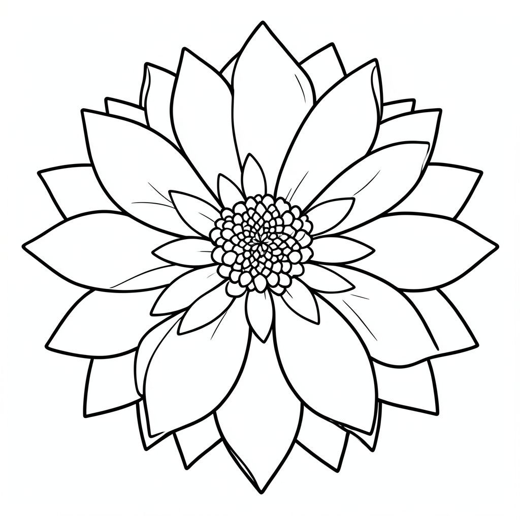 Dahlia + đối xứng nhiều lớp