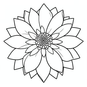 Dahlia + đối xứng nhiều lớp