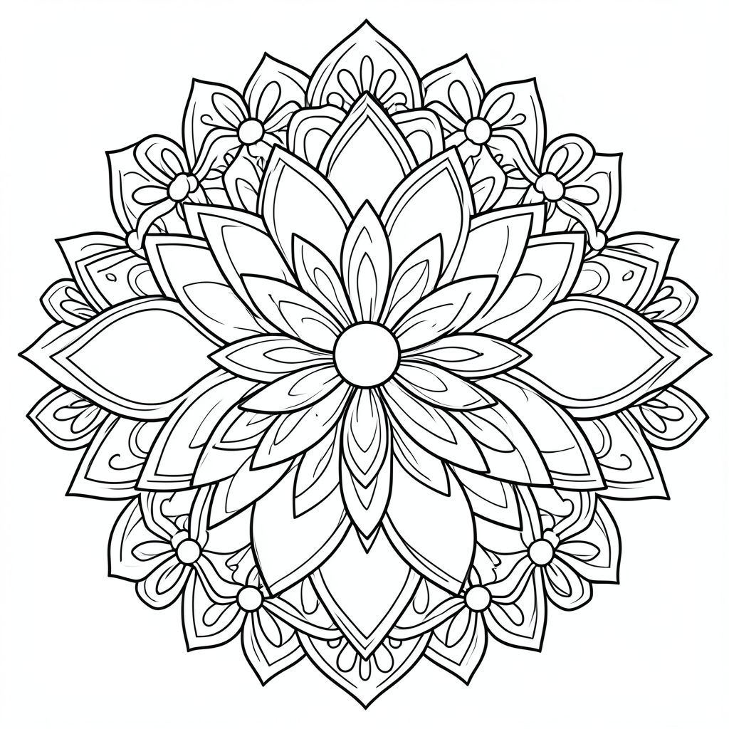 Một trang bìa tốt cho hoa mandala 