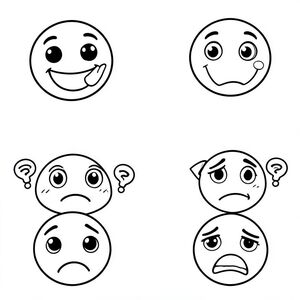 😃😘🥳🤩🙂‍↔️🙁😒😕😟😏😕😖😳🤬