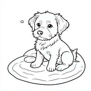 Một nhỏ, bị phong hóa ngồi nép mình giữa những tảng đá nhẵn. Bề mặt đá có kết cấu nhẹ, với hoa văn gợn sóng tinh tế. Một đĩa đơn, hơi rơi sang bên trái của, nhấn mạnh hình dạng của nó., trang màu, nghệ thuật đường nét, nền trắng