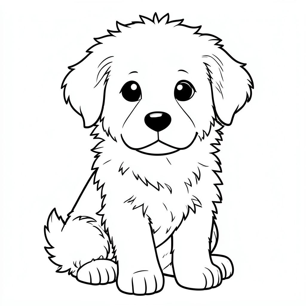 Chó con có nhiều lông