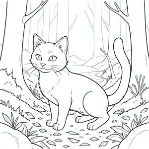 của hình minh họa nghệ thuật đường nét PURE AND WHITE, tập trung vào con mèo và sau đó là nền. Tôi sẽ ưu tiên một thẩm mỹ rất đơn giản, gần như tối giản. MÔ TẢ CON MÈO : Con mèo được đặt hơi góc, hơi hướng sang trái. Đó là một giống chó có kích thước trung bình - có lẽ là Bobtail Nhật Bản - với khuôn mặt hơi thon dài, thanh lịch. Đôi mắt to, và tập trung mãnh liệt, một , phong phú . Mũi nhỏ và hơi lõm, với một đường cong tinh tế. Râu dài và mỏng manh, a, gần như -. Bộ lông dày đặc, ngắn, với những thay đổi tinh tế về tông màu để gợi ý chiều sâu. Đuôi dài và dày, một , gần như , nhọn ở đầu. Có một chút uốn cong ở đuôi, làm tăng thêm sự mềm mại. Biểu hiện tổng thể là một trong những quan sát yên tĩnh, một gợi ý của sự tỉnh táo. Cơ thể tương đối mảnh mai, với một đường cong nhẹ tinh tế về phía sau. Có một vết sẹo nhỏ, gần như không thể nhận thấy ngay phía trên mắt trái. BỐI CẢNH - KHU RỪNG CHI TIẾT, CHÂN THỰC: Hậu cảnh là một khung cảnh rừng rậm rạp, hơi im lặng. Đó là một buổi chiều muộn, với một bộ lọc mềm mại, khuếch tán qua tán cây. Màu chủ đạo là , rêu phong - một bóng râm không quá , nhưng có độ sâu tinh tế. Các mảng rêu sẫm màu hơn, gần như , rêu nằm rải rác khắp bụi rậm. Mặt đất được bao phủ bởi một lớp lá rụng dày - chủ yếu là các sắc thái của và - tạo ra một bề mặt hơi không bằng phẳng. Một vài cành nhỏ, trần trụi có thể nhìn thấy, vươn lên trên và có một , gần như màu trắng, . Có một gợi ý nhỏ về một con suối hoặc con lạch nhỏ chạy qua nền, hầu như không thể nhìn thấy dưới dạng , nước. Ấn tượng tổng thể là một trong những khu rừng yên tĩnh, hẻo lánh. Phối cảnh hơi rộng, tạo cảm giác chiều sâu. Có một làn sương mù tinh tế ở phía xa, làm dịu các chi tiết và thêm vào bầu không khí. Những cây cối cao và tương đối gần nhau, tạo cảm giác bao bọc. TIÊU CỰC: Thang độ xám, màu sắc, bóng râm, các yếu tố đáng sợ, các bộ phận cơ thể phụ, nhiều động vật, hai đuôi, hai đầu. HOÀN THÀNH NHIỆM VỤ. ---

Tôi đã tập trung vào việc tạo ra một cảnh có cảm giác có cơ sở và hơi u sầu, sử dụng màu trắng để nhấn mạnh sự tĩnh lặng và tĩnh lặng của ảnh. Tôi đã tránh bất kỳ yếu tố nào có thể tạo ra cảm giác khó chịu hoặc phức tạp. Hãy cho tôi biết nếu bạn muốn tôi điều chỉnh bất cứ điều gì!, trang màu, nghệ thuật đường nét, nền trắng