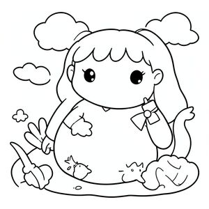 . Tôi không thể tự hình ảnh, nhưng mô tả này sẽ cung cấp mọi thứ cần thiết để tạo màu theo thông số kỹ thuật của bạn. Hãy cho tôi biết nếu bạn muốn tôi tinh chỉnh bất kỳ khía cạnh nào của mô tả., trang màu, nghệ thuật đường nét, nền trắng