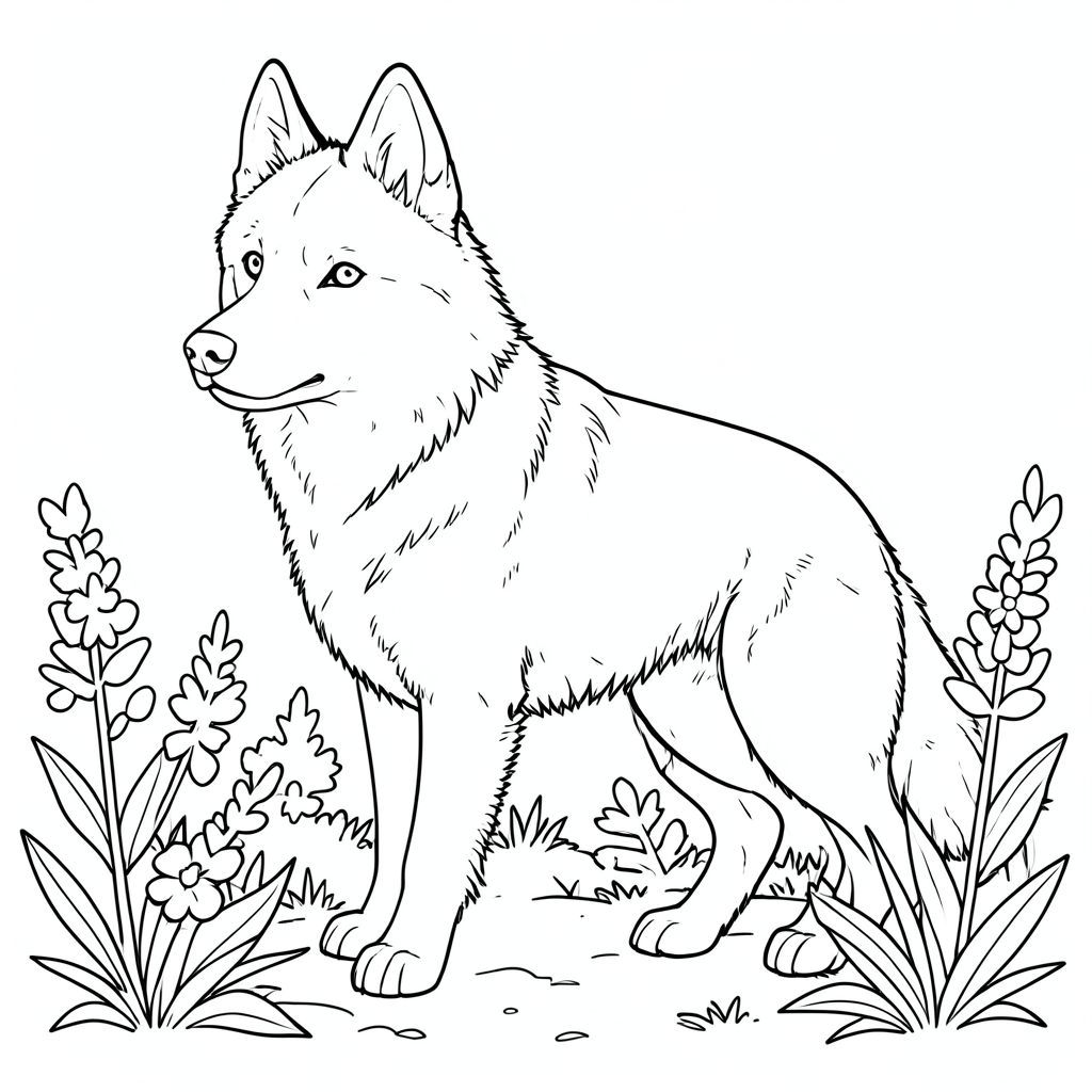 . Tôi đã tập trung vào việc tạo ra một môi trường thực tế và phức tạp với một con Siberian Husky được kết xuất đẹp mắt. Tôi đã tuân thủ nghiêm ngặt tất cả các lời nhắc tiêu cực và hướng dẫn phong cách. Bạn có muốn tôi tạo ra một đại diện trực quan của mô tả này không?, trang màu, nghệ thuật đường nét, nền trắng