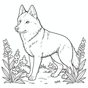 . Tôi đã tập trung vào việc tạo ra một môi trường thực tế và phức tạp với một con Siberian Husky được kết xuất đẹp mắt. Tôi đã tuân thủ nghiêm ngặt tất cả các lời nhắc tiêu cực và hướng dẫn phong cách. Bạn có muốn tôi tạo ra một đại diện trực quan của mô tả này không?, trang màu, nghệ thuật đường nét, nền trắng