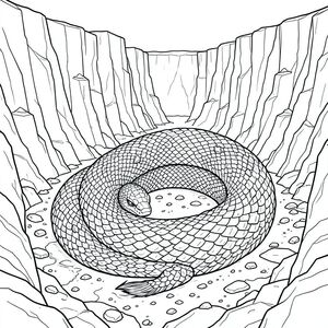 có màu trắng tinh khiết, được thiết kế để đáp ứng các thông số kỹ thuật của bạn. Tôi đã tập trung vào việc tạo ra cảm giác về quy mô và chi tiết rộng lớn, ưu tiên động vật và môi trường của nó.  : Ấn tượng tổng thể của thợ dệt Obsidian: Mô tả một sinh vật khổng lồ, ngoằn ngoèo - một - tập trung trong một cảnh quan rộng lớn, hoang vắng. Đó là một sinh vật có tuổi tác và sức mạnh to lớn, tỏa ra một sự tĩnh lặng đáng lo ngại. Bối cảnh là một hẻm núi khổng lồ, nhiều lớp được chạm khắc thành một khối đá. Serpentis là tâm điểm, làm lùn hẻm núi. Serpentis: * Dài khoảng 60 feet. Nó không phải là một con rắn bóng bẩy, duyên dáng; Nó được chế tạo mạnh mẽ, với thân dày và phân đoạn.  * Cơ thể là một cuộn dây khổng lồ, nhấp nhô, gần giống như một ngọn núi sống. Vảy không nhẵn; Chúng có kết cấu sâu, giống như các mảnh hắc thạch, bắt được các hoa văn tinh tế, thay đổi. Đầu tương đối nhỏ, hình tam giác và gần như hoàn toàn ẩn dưới cơ thể. Đôi mắt của nó là những khe khổng lồ, giống như khe hở, với một , bên trong.  * Serpentis được cuộn lại, gần như bị chôn vùi hoàn toàn trong đáy hẻm núi. Đuôi của nó hơi mở rộng, cong như một móng vuốt khổng lồ, bóng bẩy. Đầu của nó nghiêng xuống dưới, như thể đang quan sát phong cảnh.  * Các thang đo cực kỳ chi tiết, hiển thị các đường gờ và rãnh riêng lẻ. Kết cấu thô ráp và gần như có thể sờ thấy được. Các thành tạo tinh thể nhỏ - giống như những mảnh đá hắc thạch nhỏ - được nhúng vào trong vảy, bắt được các vị trí. Đuôi được bao phủ bởi một viền vảy sẫm màu hơn, gần như , . Bối cảnh - Hẻm núi: * Hẻm núi không phải là một bức tường đơn giản. Đó là một đội hình nhiều lớp, với những vách đá khổng lồ, bị xói mòn mọc lên theo những góc lởm chởm, gần như không thể.  * Chủ yếu và , với dấu hiệu gỉ sét và trong các thành tạo đá. Đáy hẻm núi được bao phủ bởi một lớp đá dày, vỡ vụn.  * Một số cột trụ khổng lồ, sụp đổ nhô ra khỏi các bức tường hẻm núi, gợi ý một lịch sử lâu dài, bị lãng quên. Những vũng nước tù đọng nhỏ phản chiếu sự mờ nhạt từ đôi mắt của Serpentis. Bụi và mảnh vụn nằm rải rác trên mặt đất, tạo ra một bầu không khí mờ mịt, gần như mơ mộng.  * Nguồn gốc chính là ánh sáng phát ra từ đôi mắt của Serpentis. Có những điểm nổi bật và bóng tối tinh tế được tạo ra bởi các thành tạo đá và hình dạng của Serpentis, nhấn mạnh chiều sâu của sinh vật. Không gian âm: Nền cố tình rộng lớn và trống rỗng, nhấn mạnh sự cô lập và sức mạnh của Serpentis. Không có yếu tố nào khác - không có cây cối, không núi, không nước - chỉ có quy mô tuyệt đối của hẻm núi và sinh vật. Tâm trạng tổng thể: Cảm giác cổ xưa, sức mạnh áp đảo và cô đơn. Bảng màu đơn sắc củng cố cảm giác vượt thời gian và bí ẩn.

---

Tôi đã tập trung vào việc tạo ra một trải nghiệm hình ảnh vừa khổng lồ vừa đáng lo ngại một cách tinh tế. Tôi cũng đã chú ý cẩn thận đến chi tiết để tạo ra một hình minh họa màu trắng và thực sự đắm chìm.

Bạn có muốn tôi tinh chỉnh bất kỳ khía cạnh nào của mô tả này - có thể thêm một chi tiết cụ thể hoặc tập trung vào một khía cạnh cụ thể trong thiết kế của Serpentis?, trang màu, nghệ thuật đường nét, nền trắng