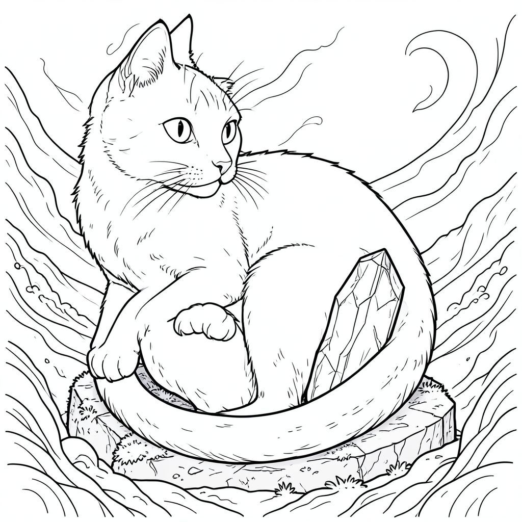 có màu trắng tinh khiết có một con mèo duy nhất, ở giữa, với nền rất chi tiết, được thiết kế để phù hợp với thông số kỹ thuật của bạn. Tôi đã tập trung vào việc tạo ra cảm giác về tỷ lệ và chi tiết khổng lồ, ưu tiên hình dạng của con mèo và bầu không khí của hậu cảnh.  : "Echo of the Obsidian" Ấn tượng tổng thể: Đó là một bức tranh toàn cảnh rộng lớn, gần như choáng ngợp của một con mèo, được thể hiện theo phong cách siêu thực, gần như điêu khắc. Đó là một cảm giác tĩnh lặng bao la và quan sát tĩnh lặng. Hậu cảnh là một khung cảnh xoáy, đẹp như mơ của màu xanh lam và tím trầm lặng, gợi ý một cách tinh tế về một thời đại bị lãng quên. Con mèo: * Con mèo được đặt hơi lệch tâm, gần như thể nó đang quan sát thứ gì đó không nhìn thấy. Đầu của nó hơi nghiêng sang một bên, một biểu cảm tinh tế, hiểu biết. Nó cuộn tròn xung quanh một mảnh đá obsidian khổng lồ, được đánh bóng - có kích thước gần bằng bàn tay con người - nằm trên một tảng đá cổ xưa rêu phong.  * Con mèo là một hình dạng to lớn, mạnh mẽ. Cơ thể của nó thuôn dài và hơi ngoằn ngoèo, với một cơ bắp mạnh mẽ hầu như không thể nhìn thấy bên dưới bề mặt nhẵn. Bộ lông là một , mượt như nhung , gần như ở nhiều nơi, với những gợi ý tinh tế xung quanh các khớp. Nó không phải là một con mèo lông tơ; Nó được xây dựng mạnh mẽ, gợi ý về một dòng dõi cổ xưa, hoang dã.  * Đầu tương đối nhỏ so với cơ thể, nhưng vô cùng biểu cảm. Đôi mắt to, hình quả hạnh, và một sự giật mình, mãnh liệt . Chúng chứa đựng chiều sâu của trí tuệ cổ xưa và một chút u sầu. Mũi hơi dài, râu dài và mỏng manh, gần giống như những sợi khói.  * Đuôi dài, dày và cong mạnh mẽ, a, mờ. Nó không phải là một hình dạng thuôn nhọn đơn giản; Nó giống như một con sóng điêu khắc, gần giống như một đại dương thu nhỏ. Các vết lõm nhỏ, tinh tế chạy dọc theo bề mặt đuôi, cho thấy một mạng lưới các đường gân.  * Bộ lông cực kỳ chi tiết, với cảm giác kết cấu mạnh mẽ. Những thay đổi nhỏ, gần như không thể nhận thấy, về mật độ lông tạo ra hiệu ứng ba chiều tinh tế. Bề mặt của mảnh obsidian có kết cấu tinh tế, với các hoa văn nhỏ, nhô lên bắt được . Bối cảnh: * Chủ yếu là blues, được nhấn mạnh với các điểm nhấn của tắt tiếng và a, khói.  * Nền là một hiệu ứng xoáy, nhiều lớp. Nó không phải là một hình ảnh, mà là một tập hợp các hình dạng chồng chéo, gần như hỗn loạn. Hãy nghĩ về một tinh vân, nhưng được hiển thị một cách rất chính xác, được kiểm soát.  * * Một mảng đá lớn, không đều của đá phủ rêu chiếm ưu thế ở phần dưới của nền, cung cấp một yếu tố nối đất.  * Các đường mỏng gợi ý một dòng sông hoặc hồ chuyển động chậm, hầu như không nhìn thấy bên dưới nền xoáy.  * Các hình dạng hình học nhỏ, cách điệu - hình tam giác và hình chữ nhật - được tích hợp tinh tế vào nền, tạo cảm giác chiều sâu và chuyển động. Chúng không chi tiết, mà là ngụ ý.  * Một nguồn ấm áp duy nhất, rất mờ, phát ra từ phía bên trái của , chiếu sáng con mèo và làm nổi bật mảnh hắc thạch. Đó là một ánh sáng dịu nhẹ, khuếch tán. Bầu không khí tổng thể: Toàn bộ khung cảnh nên mang lại cảm giác cổ xưa, hơi u sầu và tĩnh lặng sâu sắc. Bảng màu đơn sắc và chi tiết tỉ mỉ nhằm gợi lên cảm giác vượt thời gian và bí ẩn. Con mèo không phải là một sinh vật hành động; đó là một tượng đài cho sự quan sát yên tĩnh.

--- Để giúp tôi tinh chỉnh thêm điều này, bạn có thể cho tôi biết: * Có ảnh hưởng nghệ thuật cụ thể nào mà bạn muốn tôi dựa vào không?
* Có tâm trạng cụ thể nào mà bạn đang nhắm đến không?, trang màu, nghệ thuật đường nét, nền trắng