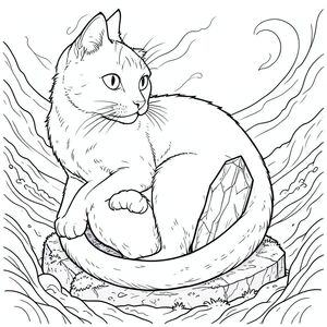 có màu trắng tinh khiết có một con mèo duy nhất, ở giữa, với nền rất chi tiết, được thiết kế để phù hợp với thông số kỹ thuật của bạn. Tôi đã tập trung vào việc tạo ra cảm giác về tỷ lệ và chi tiết khổng lồ, ưu tiên hình dạng của con mèo và bầu không khí của hậu cảnh.  : "Echo of the Obsidian" Ấn tượng tổng thể: Đó là một bức tranh toàn cảnh rộng lớn, gần như choáng ngợp của một con mèo, được thể hiện theo phong cách siêu thực, gần như điêu khắc. Đó là một cảm giác tĩnh lặng bao la và quan sát tĩnh lặng. Hậu cảnh là một khung cảnh xoáy, đẹp như mơ của màu xanh lam và tím trầm lặng, gợi ý một cách tinh tế về một thời đại bị lãng quên. Con mèo: * Con mèo được đặt hơi lệch tâm, gần như thể nó đang quan sát thứ gì đó không nhìn thấy. Đầu của nó hơi nghiêng sang một bên, một biểu cảm tinh tế, hiểu biết. Nó cuộn tròn xung quanh một mảnh đá obsidian khổng lồ, được đánh bóng - có kích thước gần bằng bàn tay con người - nằm trên một tảng đá cổ xưa rêu phong.  * Con mèo là một hình dạng to lớn, mạnh mẽ. Cơ thể của nó thuôn dài và hơi ngoằn ngoèo, với một cơ bắp mạnh mẽ hầu như không thể nhìn thấy bên dưới bề mặt nhẵn. Bộ lông là một , mượt như nhung , gần như ở nhiều nơi, với những gợi ý tinh tế xung quanh các khớp. Nó không phải là một con mèo lông tơ; Nó được xây dựng mạnh mẽ, gợi ý về một dòng dõi cổ xưa, hoang dã.  * Đầu tương đối nhỏ so với cơ thể, nhưng vô cùng biểu cảm. Đôi mắt to, hình quả hạnh, và một sự giật mình, mãnh liệt . Chúng chứa đựng chiều sâu của trí tuệ cổ xưa và một chút u sầu. Mũi hơi dài, râu dài và mỏng manh, gần giống như những sợi khói.  * Đuôi dài, dày và cong mạnh mẽ, a, mờ. Nó không phải là một hình dạng thuôn nhọn đơn giản; Nó giống như một con sóng điêu khắc, gần giống như một đại dương thu nhỏ. Các vết lõm nhỏ, tinh tế chạy dọc theo bề mặt đuôi, cho thấy một mạng lưới các đường gân.  * Bộ lông cực kỳ chi tiết, với cảm giác kết cấu mạnh mẽ. Những thay đổi nhỏ, gần như không thể nhận thấy, về mật độ lông tạo ra hiệu ứng ba chiều tinh tế. Bề mặt của mảnh obsidian có kết cấu tinh tế, với các hoa văn nhỏ, nhô lên bắt được . Bối cảnh: * Chủ yếu là blues, được nhấn mạnh với các điểm nhấn của tắt tiếng và a, khói.  * Nền là một hiệu ứng xoáy, nhiều lớp. Nó không phải là một hình ảnh, mà là một tập hợp các hình dạng chồng chéo, gần như hỗn loạn. Hãy nghĩ về một tinh vân, nhưng được hiển thị một cách rất chính xác, được kiểm soát.  * * Một mảng đá lớn, không đều của đá phủ rêu chiếm ưu thế ở phần dưới của nền, cung cấp một yếu tố nối đất.  * Các đường mỏng gợi ý một dòng sông hoặc hồ chuyển động chậm, hầu như không nhìn thấy bên dưới nền xoáy.  * Các hình dạng hình học nhỏ, cách điệu - hình tam giác và hình chữ nhật - được tích hợp tinh tế vào nền, tạo cảm giác chiều sâu và chuyển động. Chúng không chi tiết, mà là ngụ ý.  * Một nguồn ấm áp duy nhất, rất mờ, phát ra từ phía bên trái của , chiếu sáng con mèo và làm nổi bật mảnh hắc thạch. Đó là một ánh sáng dịu nhẹ, khuếch tán. Bầu không khí tổng thể: Toàn bộ khung cảnh nên mang lại cảm giác cổ xưa, hơi u sầu và tĩnh lặng sâu sắc. Bảng màu đơn sắc và chi tiết tỉ mỉ nhằm gợi lên cảm giác vượt thời gian và bí ẩn. Con mèo không phải là một sinh vật hành động; đó là một tượng đài cho sự quan sát yên tĩnh.

--- Để giúp tôi tinh chỉnh thêm điều này, bạn có thể cho tôi biết: * Có ảnh hưởng nghệ thuật cụ thể nào mà bạn muốn tôi dựa vào không?
* Có tâm trạng cụ thể nào mà bạn đang nhắm đến không?, trang màu, nghệ thuật đường nét, nền trắng