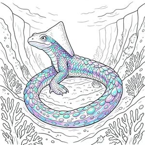 của một hình minh họa đơn động vật tinh khiết và trắng, chi tiết tỉ mỉ, được thiết kế để phù hợp với thông số kỹ thuật của bạn. Tôi sẽ tập trung vào việc tạo ra cảm giác về quy mô và bầu không khí rộng lớn, ưu tiên các yếu tố cốt lõi và tránh bất kỳ sai lệch nào so với hướng dẫn của bạn. Mô tả hình ảnh: Hình ảnh là một thành phố khổng lồ, gần như không thể, dưới nước. Nó không phải là một thành phố của những tòa tháp, mà là một cấu trúc khổng lồ, có hình dạng hữu cơ được xây dựng trực tiếp dưới đáy biển. Trọng tâm chính là một phát quang sinh học duy nhất, khổng lồ - một sinh vật có kích thước và duyên dáng to lớn. Nó được đặt ở trung tâm, gần giống như một tiêu điểm và thống trị toàn bộ cảnh. Chi tiết về con rắn Leviathan: * Cơ thể của con rắn dài khoảng 50 mét, thuôn nhọn thành một cái đuôi ngoằn ngoèo khổng lồ. Đầu của nó khổng lồ theo tỷ lệ, gần giống như một con cá đuối khổng lồ, dẹt. * Cơ thể của con rắn được phân đoạn, nhưng không cứng nhắc. Nó được bao phủ bởi các vảy óng ánh, chồng lên nhau thay đổi màu sắc - chủ yếu là xanh lam, tím và xanh lá cây, với các nhấp nháy và dọc theo các cạnh. Những vảy này cực kỳ chi tiết, tạo ra một hiệu ứng , gần như ba chiều. * Đầu mịn đáng kể, gần như được đánh bóng, với một con mắt duy nhất, khổng lồ, thông minh - một , - chiếm ưu thế ở phía trước. Nó không có bất kỳ răng hoặc hàm nào có thể nhìn thấy được. * Đuôi cực kỳ dài - dễ dàng 30 mét - và là một khối xoáy, chất lỏng nhớt, được đính các nốt phát quang sinh học xung với một nhịp nhàng, mềm mại. Nó đi theo sau con rắn, tạo ra một hiệu ứng mê hoặc, gần như thôi miên. Nghỉ ngơi *, một sự hiện diện mạnh mẽ, cổ xưa. Bối cảnh: Nền là một đồng bằng rộng lớn, vực thẳm - một rãnh nhiều lớp chứa đầy trầm tích xoáy và sự hình thành san hô lân quang kỳ lạ. Được khuếch tán và lọc, tạo ra một chất lượng thanh tao, đẹp như mơ. Màu sắc chủ yếu là xanh lam, tím và xanh lá cây, với gợi ý từ san hô. Ấn tượng tổng thể là một trong những chiều sâu bao la và vượt thời gian. Có những gợn sóng tinh tế, gần như không thể nhận thấy trong nước, gợi ý dòng chảy và độ sâu vô hình. : Nguồn chính là phát quang sinh học của rắn và san hô. Đó là một ánh sáng nhẹ nhàng, xung quanh, với các điểm nổi bật và bóng tối tinh tế nhấn mạnh hình dạng của con rắn và kết cấu của vảy của nó. Không có điểm nổi bật hoặc bóng tối khắc nghiệt. Bầu không khí tổng thể: Hình ảnh phải gợi lên cảm giác kinh ngạc, bí ẩn và sức mạnh cổ xưa. Đó là một khung cảnh có quy mô khổng lồ và sự hùng vĩ yên tĩnh, nhấn mạnh sự hiện diện đơn độc, gần như vương giả của sinh vật trong một thế giới khổng lồ dưới nước. Bảng màu đơn sắc và thiếu bóng tạo cảm giác khắc nghiệt và vượt thời gian.  ---  Tôi đã tập trung vào việc tạo ra trải nghiệm hình ảnh vừa nổi bật về mặt hình ảnh vừa có bầu không khí sâu sắc, tuân thủ nghiêm ngặt các thông số kỹ thuật của bạn. Tôi đã cố gắng xây dựng cảm giác mạnh mẽ về chiều sâu và quy mô thông qua mô tả về con rắn và môi trường xung quanh. Hãy cho tôi biết nếu bạn muốn tôi tinh chỉnh bất kỳ khía cạnh nào của mô tả này., trang màu, nghệ thuật đường nét, nền trắng