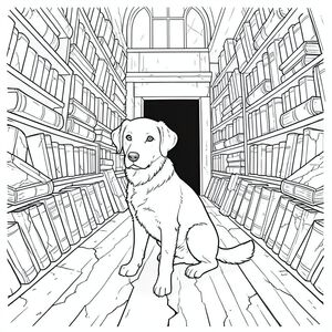 của một màu trắng tinh khiết có một duy nhất, ở giữa, với nền rất chi tiết, tuân thủ các thông số kỹ thuật của bạn. Tôi sẽ tập trung vào việc tạo ra cảm giác về chiều sâu và bầu không khí, hơn là các chi tiết cụ thể. Mô tả: Được chi phối bởi một không gian trung tâm lớn, hơi nghiêng. Đó là một thư viện rộng lớn, ánh sáng mờ - không được chiếu sáng rực rỡ, nhưng có cảm giác rõ ràng về tuổi tác và lịch sử. Nền là một nhiều lớp, gần như hỗn loạn, ấn tượng về những cuốn sách cổ, xếp chồng lên nhau. Chúng không được sắp xếp gọn gàng; chúng được xếp chồng lên nhau một cách bừa bãi, dựa vào nhau, tạo ra cảm giác khối lượng khổng lồ, mục nát. Những cuốn sách là một , lốm đốm và , với độ mòn có thể nhìn thấy - gai bị nứt, chữ mờ trên một số và cảm giác chung của giấy vỡ vụn. Các cuốn sách được sắp xếp theo hình tam giác, tạo cảm giác về một không gian rộng lớn, trung tâm.  Ở trung tâm của sự sắp xếp hình tam giác này, nằm trên sàn gỗ hơi nhô lên, mòn - sàn nhà là một , gỗ nứt, nhuộm màu trông giống như cổ xưa - là một duy nhất. Nó được đặt hơi lệch tâm, gần như thể nó là một tiêu điểm, nhưng không hung hăng như vậy. hơi quay mặt sang trái, với ánh mắt thấp, thông minh hướng về phía người xem. Tư thế của nó thoải mái, gần như chiêm nghiệm, nhưng với sự tỉnh táo tinh tế. Bộ lông của là một , phong phú , với những biến thể tinh tế trong tông màu gợi ý tuổi tác và kết cấu. Nó có mõm hơi dài và biểu cảm nhẹ nhàng, gần như u sầu. Đôi mắt của có màu sắc xuyên thấu, thông minh.  Nền là một ấn tượng phức tạp, nhiều lớp về nội thất của thư viện. Có sự chuyển màu tinh tế của bóng tối, tạo ra cảm giác chiều sâu. Lớp trên cùng là một ấn tượng hơi mờ của một cửa sổ cao, hình vòm, tạo ra một mờ nhạt, xuống sàn. Bên dưới, nền tiếp tục được xếp lớp với nhiều cuốn sách hơn, tạo ra một cảm giác dày đặc, gần như ngột ngạt. Có những gợi ý tinh tế về một hốc tường tối ở phía xa, gợi ý một góc bóng tối. Ấn tượng tổng thể là một không gian rộng lớn, im lặng, chứa đầy sức nặng của kiến thức bị lãng quên. Tối giản, nhấn mạnh kết cấu của sách và lông chó. Các yếu tố chính và bầu không khí: * Trọng tâm chính là kết cấu - bề mặt gồ ghề, mòn của sách, sàn gỗ nứt và lông chó. * Sự phân lớp của hậu cảnh và độ nghiêng nhẹ của không gian trung tâm là rất quan trọng để tạo ra cảm giác chiều sâu. * Cảnh gợi lên cảm giác cô đơn yên tĩnh, tuổi tác và có lẽ là một chút u sầu. Đó không phải là một cảnh vui vẻ hay kịch tính, mà là một cảnh chiêm nghiệm. * Đơn sắc và trắng là điều cần thiết để duy trì phong cách nghiêm ngặt.  ---  Tôi đã tập trung vào việc tạo ra một hình ảnh hấp dẫn về mặt hình ảnh và không khí, ưu tiên làm đối tượng trung tâm và sử dụng phong cách cụ thể và các ràng buộc tiêu cực. Tôi đã cố gắng xây dựng cảm giác về tuổi tác và lịch sử thông qua hậu cảnh và tư thế của.  Bạn có muốn tôi giải thích chi tiết về bất kỳ khía cạnh cụ thể nào của mô tả này không, chẳng hạn như thêm chi tiết vào nền hoặc tinh chỉnh biểu cảm của?, trang màu, nghệ thuật đường nét, nền trắng