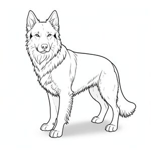 có màu trắng tinh khiết , tập trung vào các yếu tố được yêu cầu. Tôi sẽ ưu tiên chi tiết và bầu không khí hơn hình minh họa truyền thống. Hãy tưởng tượng một hình ảnh có độ phân giải rất, rất cao - hãy nghĩ về một bức tranh kỹ thuật số.  : "The Silent Sentinel" Thành phần tổng thể: The bị chi phối bởi một hình bóng duy nhất, hơi góc cạnh của một. Nó được đặt hơi lệch tâm, tạo cảm giác sâu sắc và tĩnh lặng. là tâm điểm, gần như là một khối nguyên khối trong không gian đơn sắc. : * Một hỗn hợp chó chăn cừu Đức lông dài, bóng bẩy, có lẽ có độ dốc nhẹ, thanh lịch về phía sau.   xuống* tại người xem. Nó không ở trong một tư thế tạo dáng; Đó là một tư thế chiêm nghiệm, hơi u sầu. Đuôi cuộn tròn quanh cơ thể, không vẫy vẫy.  * Bộ lông của là một , phong phú - gần như , nhưng với những thay đổi tinh tế về tông màu để tạo cảm giác chiều sâu. Có những gợi ý mờ nhạt, gần như không thể nhận thấy, màu trắng kem ở mặt dưới của tai và đầu đuôi.  * Bộ lông cực kỳ chi tiết - có thể nhìn thấy từng sợi tóc, với các biến thể tinh tế về kết cấu. Có một vài điểm nổi bật màu trắng nhỏ, gần như vô hình trên lông, tạo ra hiệu ứng ma quái. Đôi mắt to, và hơi nheo, truyền tải cảm giác quan sát yên tĩnh. Chúng không xuyên thấu , nhưng sở hữu một phẩm chất tinh tế, cổ xưa.  * Mõm hơi thuôn dài, với đường cong tinh tế, nhẹ nhàng đến đường viền hàm. Mũi là một, đánh bóng. Có một vết lõm rất tinh tế, gần như không thể nhận thấy, trên trán.  * Đuôi dài và dày, a -. Nó không phải là một cái đuôi lông tơ; Đó là một cái đuôi hơi rách rưới, gần như được điêu khắc, gợi ý tuổi tác và kinh nghiệm. Một sọc trắng rất mờ, gần như vô hình, chạy dọc theo gốc đuôi. Bối cảnh: * Một vùng rộng lớn, liền mạch của tinh khiết. Nền không có kết cấu; nó chỉ đơn giản là một khối .  * Có một gradient rất tinh tế, gần như không thể nhận thấy trong - một sự tối đi rất nhẹ về phía dưới cùng của nó, tạo ra cảm giác chiều sâu.   cực kỳ * . Nó không đơn giản; đó là một hiệu ứng nhiều lớp của, tạo cảm giác về không gian vô hạn. Có những tiếng vang rất mờ nhạt, ma quái của bóng tối - giống như gợi ý về một phong cảnh xa xôi, bóng tối - gợi ý một cách tinh tế về nội thất của dinh thự.   một chút* phía trên và bên trái, tạo ra ánh sáng tinh tế, có định hướng làm nổi bật hình bóng của chú chó. Nó không tạo ra các điểm nổi bật hoặc bóng tối; đó là một ánh sáng dịu nhẹ, khuếch tán. Bầu không khí tổng thể: Khung cảnh được cố tình tối giản. Nó gợi lên cảm giác cô đơn yên tĩnh và vượt thời gian. Bảng màu đơn sắc nhấn mạnh hình dạng của và sự khắc nghiệt của nền. Ấn tượng tổng thể là một trong những u sầu và nội tâm. Không gian âm: Toàn bộ chứa đầy không gian âm - một khu vực rộng lớn, trống rỗng xung quanh. Điều này rất quan trọng đối với hiệu quả.  --- tôi đã tập trung vào việc tạo ra một cảnh nổi bật về mặt hình ảnh và gợi cảm sâu sắc thông qua việc sử dụng đơn sắc và chi tiết chính xác. Tôi đã tránh bất kỳ yếu tố nào có thể được coi là "đe dọa" hoặc "đáng lo ngại". Hãy cho tôi biết nếu bạn muốn tôi điều chỉnh bất kỳ khía cạnh nào của mô tả này - có thể tinh chỉnh biểu cảm của hoặc thêm một gợi ý tinh tế về phong cảnh., trang màu, nghệ thuật đường nét, nền trắng