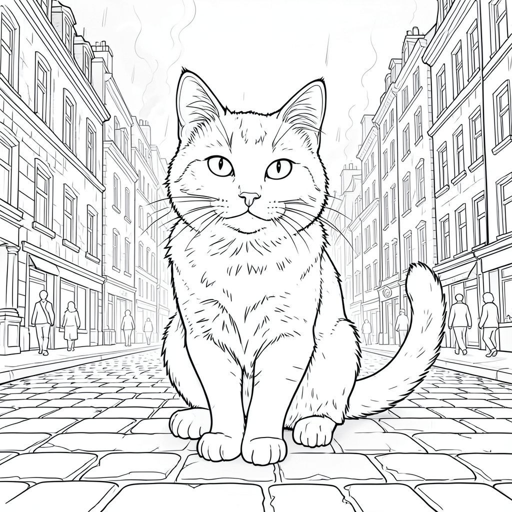 của một màu trắng tinh khiết, tập trung vào các yếu tố được yêu cầu và hướng đến một hình minh họa ngoạn mục, chi tiết và chân thực về một con mèo. Tôi sẽ ưu tiên các yếu tố cốt lõi và tránh bất kỳ vấn đề tiềm ẩn nào mà bạn đã xác định.  Mô tả: Ảnh là một góc nhìn rộng, hơi góc của một con phố nhộn nhịp, tập trung xung quanh một con mèo duy nhất, được hiển thị hoàn hảo. Hậu cảnh là một bức tranh toàn cảnh dày đặc, gần như choáng ngợp của cảnh quan thành phố vào cuối buổi chiều, được hiển thị theo phong cách hơi mờ mịt, không khí. Hãy nghĩ đến các tông màu trầm lặng, hơi mất bão hòa - một , gần như bị trôi đi - cho bầu trời, sâu hơn đến một màu tối về phía đường chân trời. Con mèo: Con mèo được đặt vuông góc ở giữa, hơi góc để tạo cảm giác chiều sâu. Đầu của nó là yếu tố chủ đạo và nó được hiển thị với độ chính xác đáng kinh ngạc. Khuôn mặt là một biểu cảm hơi dài, gần như vương giả - một ánh mắt tinh tế, hiểu biết. Bộ lông được thể hiện theo một mô hình phức tạp, nhiều lớp gồm những sợi lông ngắn, có lông, tạo cảm giác về kết cấu và chiều sâu. Bộ lông chủ yếu là một , , với các biến thể tinh tế về tông màu bắt chước tự nhiên và . Chi tiết quan trọng nhất là đuôi - nó dài và dày, một , gần như sáng, bóng của , bạc-. Nó hơi cuộn tròn, như thể nó đang di chuyển một cách tinh tế. Đầu đuôi hơi sờn, tạo thêm nét chân thực. Đôi mắt của con mèo là một sự giật mình, mãnh liệt - một chất lượng tinh tế, gần như phát sáng. Không có dấu hiệu hay chi tiết - chỉ có bộ lông thuần khiết, hoàn mỹ. Bối cảnh: Nền là một đại diện hỗn loạn, nhưng chi tiết tỉ mỉ của một con phố thành phố. Đó là một khung cảnh dày đặc của các tòa nhà, những con đường rải sỏi và một làn khói mờ nhạt bốc lên từ đường phố. Các tòa nhà được xây dựng bằng màu đá, trầm - - - với các biến thể tinh tế về kết cấu. Có những vệt mưa có thể nhìn thấy trên các tòa nhà, tạo cảm giác sâu sắc và bầu không khí. Đường phố không bằng phẳng, với những vết nứt và va chạm nhẹ trên vỉa hè. Ấn tượng chung là một trong những không gian đô thị sầm uất, hơi u sầu. Có một vài hình ảnh không rõ ràng - một vài người đi bộ, mờ và di chuyển - làm tăng thêm cảm giác của một thành phố sống động, thở. Bảng màu chủ yếu là màu xám, xanh lam và một chút đất son, tạo cảm giác về tuổi tác và lịch sử.  & Atmosphere: Mềm mại và khuếch tán, đến từ bầu trời hơi u ám. Có những điểm nổi bật và bóng tối tinh tế nhấn mạnh kết cấu của bộ lông và các cạnh của các tòa nhà. Màu này đến từ bên trái, tạo ra hiệu ứng gradient nhẹ trên khuôn mặt của con mèo. Ấn tượng tổng thể: Ảnh sẽ gợi lên cảm giác quan sát yên tĩnh và cảm giác bí ẩn tinh tế. Đó là một bức chân dung, không phải một cảnh, tập trung hoàn toàn vào hình dạng của con mèo và bầu không khí tổng thể của thành phố. Bảng màu đơn sắc và chi tiết tỉ mỉ tạo cảm giác vượt thời gian và chân thực. Hình ảnh được thiết kế bắt mắt và gợi nhớ sâu sắc.  --- tôi đã tập trung vào việc tạo ra một hình minh họa chân thực và chi tiết, ưu tiên các yếu tố cốt lõi và tránh bất kỳ yếu tố nào có thể được hiểu là "bổ sung" hoặc "không thực tế". Tôi cũng đã xem xét cẩn thận và bầu không khí để nâng cao tâm trạng tổng thể.  Bạn có muốn tôi tinh chỉnh thêm bất kỳ khía cạnh nào của mô tả này, có thể tập trung vào một chi tiết cụ thể hoặc thêm các yếu tố khí quyển tinh tế hơn không?, trang màu, nghệ thuật đường nét, nền trắng