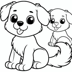 Một và một con ngồi cạnh nhau