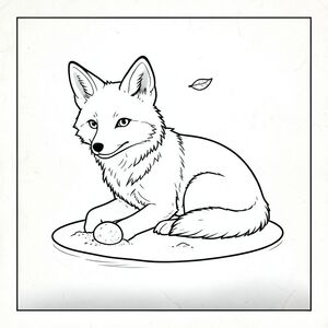 của một màu trắng tinh khiết có một con cáo đơn sắc, hoàn hảo, nép mình trong một môi trường đơn giản, hợp lý. Mô tả: Là một hình vuông, khoảng 8x8 inch. Nền hơi có kết cấu, giống như giấy da cũ. Có một hạt rất tinh tế, gần như không thể nhận thấy, trên tờ giấy.

Ở trung tâm của quảng trường, một con cáo được mô tả. Đó là một con cáo cỡ trung bình, có kích thước bằng một sục lớn. Bộ lông của nó rất phong phú, , với những biến thể tinh tế trong tông màu gợi ý chiều sâu. Con cáo hơi quay mặt sang trái, quay đầu về phía người xem. Tai của nó hơi nhọn và nghiêng lên trên. Đôi mắt của nó to, và hơi hình quả hạnh. Mõm của cáo là một , hơi . Nó có một biểu hiện nhẹ nhàng, gần như u sầu.

Con cáo được đặt trong một mảng đất nhỏ, hơi nhô lên. Đất có màu cát, và có một viên sỏi trắng duy nhất, nhỏ, được hình thành hoàn hảo, bị chôn vùi một phần trong đó. Viên sỏi có kết cấu tinh tế để trông giống như nó đã bị nhào lộn. Có một gợn sóng rất nhẹ, gần như vô hình, trong bụi bẩn gợi ý một làn gió nhẹ.

Môi trường là tối thiểu. Có một đường ngang màu trắng rất nhẹ, gần như không thể nhận thấy, đại diện cho một chiếc lá duy nhất, rất nhỏ, được đặt hơi lệch tâm. Nó không phải là một yếu tố quan trọng, chỉ là một nét nhỏ, tinh tế. Có một độ dốc rất nhẹ, gần như vô hình, chạy ngang qua cạnh dưới của , tạo ra một độ sâu tinh tế.

Không có yếu tố nào khác - không có cây cối, bụi rậm, đá hoặc bất cứ thứ gì khác. Trọng tâm hoàn toàn là con cáo. Ấn tượng tổng thể: Cảnh tượng yên tĩnh và tĩnh lặng, nhấn mạnh sự hiện diện đơn độc của con cáo. Bảng màu đơn sắc và thiết kế tối giản tạo cảm giác tĩnh lặng và bí ẩn.

---

Tôi đã tập trung vào việc tạo ra một cảnh có cơ sở và hơi chiêm nghiệm, phù hợp với yêu cầu của lời nhắc. Hãy cho tôi biết nếu bạn muốn tôi chỉnh sửa bất cứ điều gì!, tô màu, nghệ thuật đường nét, nền trắng