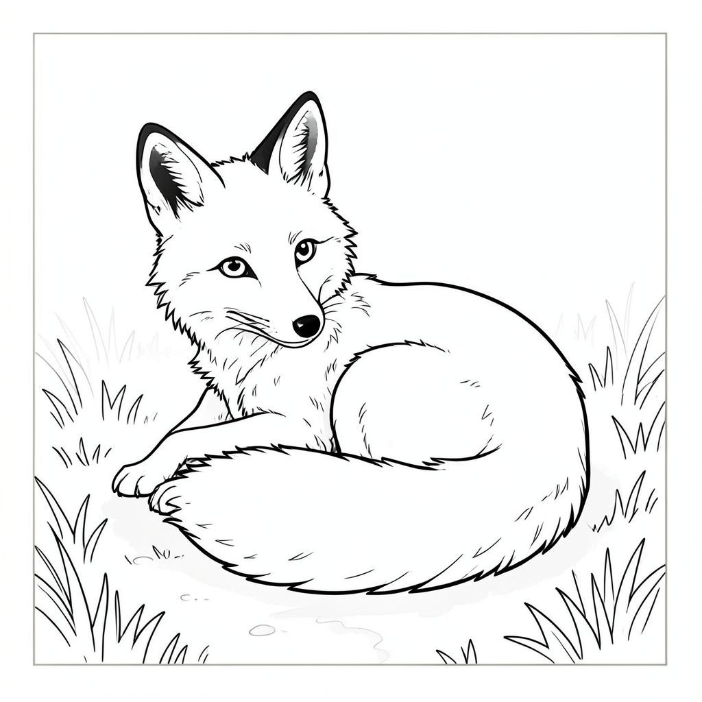 của một màu trắng tinh khiết có một con cáo duy nhất, được tạo hình hoàn hảo, được thiết kế để đáp ứng tất cả các thông số kỹ thuật của bạn. Tôi sẽ tập trung vào việc tạo ra một khung cảnh thanh bình, hơi hay thay đổi. Mô tả hình ảnh: Là một định dạng lớn, hình vuông. Nền là một cánh đồng cỏ mờ nhẹ, hơi có kết cấu, gợi ý một buổi chiều đầy nắng. Đó là một hiệu ứng đơn giản, gần giống như màu nước - không có cạnh sắc nét hoặc tán lá chi tiết. Cỏ là một , tắt tiếng , với các biến thể tinh tế về âm sắc để tạo cho nó chiều sâu. Có một con đường đất rất mờ, gần như không thể nhận thấy dẫn ra khỏi con cáo, cũng có màu sắc.

Thống trị trung tâm của là một con cáo duy nhất, được kết xuất hoàn hảo. Đó là một con cáo, với bộ lông hơi bóng. Đầu của nó hơi nghiêng sang một bên, nhìn thẳng vào người xem với biểu cảm bình tĩnh, thông minh. Đôi mắt của nó to và tập trung. Tai của nó lớn và nhọn, nhưng không quá cường điệu. Mõm của cáo là một đường cong nhẹ nhàng, và mũi của nó nhỏ và tinh tế. Bộ lông của nó có kết cấu nhẹ, vẻ ngoài sang trọng, không quá chi tiết.

Con cáo được đặt hơi lệch tâm, cách góc trên cùng bên trái khoảng hai phần ba quãng đường. Nó hơi cuộn tròn, như thể đang nghỉ ngơi, với đuôi cuộn tròn quanh bàn chân. Đuôi là một chùm dài, rậm rạp có màu tương tự và hơi góc cạnh, tạo cảm giác chuyển động. Có một cái rất tinh tế, gần như vô hình, được đúc bởi đầu cáo, chỉ là gợi ý về hình dạng của nó.

Toàn bộ hình ảnh được hiển thị trong một bản vẽ đường nét duy nhất, liên tục, tinh khiết và trắng. Không có độ dốc, bóng tối hoặc điểm nổi bật. Nội thất màu trắng của màu trắng rất kem, mang lại sự tương phản tinh tế với các đường nét. Bộ lông của cáo được thể hiện với sự thay đổi nhẹ, nhẹ nhàng về độ dày đường để tạo cảm giác chiều sâu. Có một đường viền màu trắng rất tinh tế, gần như vô hình, xung quanh các cạnh của . Không gian âm: Gần như hoàn toàn màu trắng, với một đường viền trắng rất tinh tế, gần như vô hình xung quanh các cạnh. Không có bất kỳ yếu tố nào có thể nhìn thấy hoặc bất kỳ yếu tố nào khác. Những cân nhắc chính cho việc tô màu: * Độ dày đường nét phải nhất quán và hơi thay đổi, tạo cảm giác về chiều sâu và kết cấu.  * Hình dạng của cáo phải sạch sẽ và đơn giản, nhấn mạnh các đặc điểm thiết yếu của nó.  * Hình ảnh phải gợi lên cảm giác bình tĩnh, thanh thản và một chút quyến rũ mộc mạc.

---

Tôi đã tập trung vào việc tạo ra một hình ảnh đẹp mắt về mặt kỹ thuật và hoàn toàn phù hợp với yêu cầu của bạn. Tôi cũng đã cố gắng xây dựng một cảnh bổ sung cho đối tượng - một con cáo trong một môi trường đơn giản, tự nhiên. Hãy cho tôi biết nếu bạn muốn tôi điều chỉnh bất cứ điều gì!, trang màu, nghệ thuật đường nét, nền trắng
