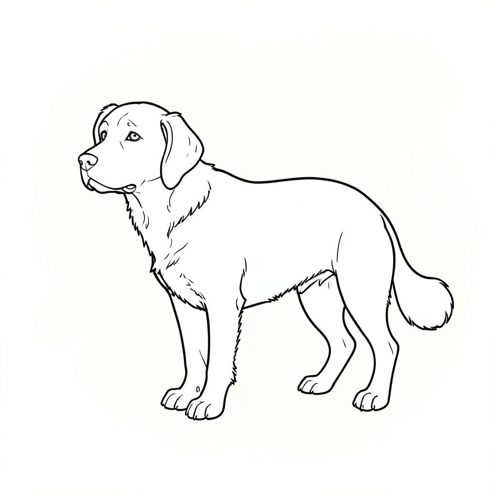 của màu PURE AND WHITE, được thiết kế để đáp ứng thông số kỹ thuật của bạn. Tôi sẽ tập trung vào việc tạo ra một cảnh đơn giản, đáng tin cậy với là đối tượng trung tâm. Mô tả hình ảnh: Đây là một hình ảnh đơn giản, hơi có kết cấu và màu trắng. Đó là một khu vực hình chữ nhật, rộng khoảng 12 inch và cao 8 inch. Nền là một màu trắng kem mềm mại, hơi mờ, tạo cảm giác chiều sâu và bầu không khí studio. Đó không phải là một phong cảnh chi tiết, chỉ là một phông nền nhẹ nhàng, trung tính. Có những biến thể rất tinh tế, gần như không thể nhận thấy, màu trắng để thêm một chút thú vị về thị giác.

Ở trung tâm của , một duy nhất, hơi khom lưng được định vị. hơi quay mặt sang trái, đầu hơi hướng lên trên. Bộ lông của nó là trung bình, với các biến thể tinh tế về tông màu để gợi ý vẻ ngoài hơi già hoặc có kết cấu. Biểu cảm của chú chó nhẹ nhàng và hơi u sầu - một gợi ý về một cái nhìn hiểu biết. Nó được định vị sao cho đuôi hơi cong lại, ngay trên lưng chó. Cơ thể của chú chó thon dài và hơi sụp xuống, truyền tải cảm giác tĩnh lặng. Có một đường cong nhẹ ở cột sống của.

được thể hiện theo phong cách rất đơn giản, gần như tối giản. Đó là một bản vẽ đường thẳng duy nhất, rõ ràng. Các đường dày hơn một chút ở một số khu vực để xác định các đường nét của đầu và cơ thể chó. Không có bóng mờ hoặc điểm nổi bật tinh tế. Bộ lông của có màu đồng đều, đậm hơn một chút của.

Không có chân thừa, không có đuôi, không bóng, không tô màu, không lấp đầy, không thừa chi, không có nhiều động vật, không có năm chân, không có giải phẫu đột biến, không có thang độ xám, không màu, không bóng, không và không có yếu tố đáng sợ. Trọng tâm hoàn toàn là hình dáng của chú chó và tư thế đơn giản, thanh lịch của nó. Các yếu tố chính và cân nhắc: * ở giữa, tạo cảm giác ổn định.  * được chiếu sáng từ phía trên một chút và hơi sang một bên, tạo điểm nhấn tinh tế trên đầu và lưng trên.  * Nền được cố tình làm mờ để tránh làm mất tập trung vào.  * Tâm trạng chung là yên tĩnh, hơi trầm ngâm và hơi cô đơn.

Tôi đã ưu tiên các yếu tố cốt lõi trong yêu cầu của bạn - một duy nhất trong một môi trường đơn giản, sạch sẽ - trong khi tuân thủ nghiêm ngặt các ràng buộc tiêu cực của bạn. Tôi đã tập trung vào việc tạo ra một hình ảnh đẹp mắt và thẩm mỹ.

---

Bạn có muốn tôi tinh chỉnh điều này hơn nữa không, có lẽ bằng cách thêm một chi tiết cụ thể hoặc điều chỉnh nền để gợi cảm hơn?, tô màu, nghệ thuật đường nét, nền trắng