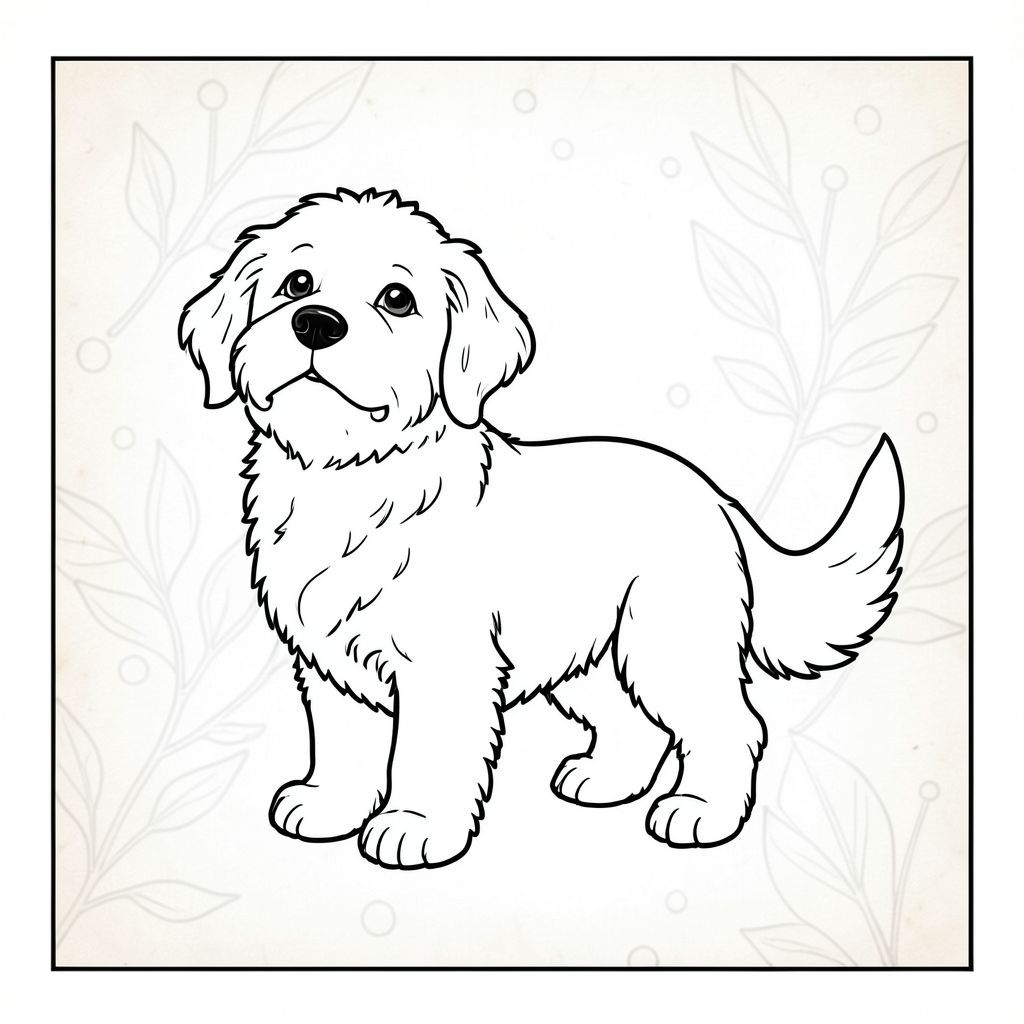 có màu trắng tinh khiết có chính xác một, được thiết kế để đáp ứng thông số kỹ thuật của bạn. Tôi sẽ tập trung vào việc tạo ra một khung cảnh thanh bình, đơn giản. Mô tả: Đây là một định dạng hình chữ nhật, hơi nghiêng, rộng khoảng 12 inch và cao 8 inch. Nền là một màu mờ nhẹ, hơi có kết cấu - hãy nghĩ đến một tờ giấy rất cũ. Nó không phải là một màu sắc, mà là một gradient tinh tế gợi ý kết cấu vải lanh. Có một vài hoa văn mờ nhạt, gần như không thể nhận thấy, giống như chiếc lá ở hậu cảnh, hầu như không thể nhìn thấy. Nền rất đơn giản, bao gồm một vài hình dạng nhẹ nhàng, chồng lên nhau - có thể là một vài cành mỏng, cách điệu hoặc một mô hình rất tinh tế, lặp đi lặp lại của các vòng tròn nhỏ. Hiệu ứng tổng thể là tạo cảm giác yên tĩnh và tĩnh lặng.

Ở phía trước, một đơn lẻ, lông tơ được đặt ở giữa. được đặt ở vị trí hơi bên trái của khung hình, hơi hướng về phía người xem. Đầu của nó nghiêng lên trên, với vẻ mặt dịu dàng, tò mò. Bộ lông của có màu cát, với các biến thể tinh tế về tông màu để tạo cho nó vẻ ngoài tự nhiên, hơi có kết cấu. Đuôi của nó dài và mịn, uốn cong nhẹ nhàng xuống dưới. Đó là một nhỏ, hạnh phúc - không quá biểu cảm, nhưng rõ ràng là thoải mái. được đặt sao cho đầu và cơ thể hơi chồng lên nhau, tạo cảm giác có chiều sâu.

Không có chân phụ, không đổ bóng, không màu sắc và không có chi tiết không liên quan. được hiển thị theo phong cách đơn sắc hoàn toàn, với nghệ thuật đường nét rõ ràng, chính xác. Trọng tâm hoàn toàn là hình dạng và biểu cảm của. Đôi mắt của là một, ấm áp. Các yếu tố chính và cân nhắc: * Hậu cảnh được cố tình tối giản - chỉ là một hiệu ứng mờ nhẹ nhàng.  * là chủ đề trung tâm, thu hút mọi sự chú ý vào nó.  * Toàn bộ dành riêng cho nghệ thuật đường nét rõ ràng, chính xác.  * Tinh khiết và trắng.  * Có nhiều khoảng trắng xung quanh, cho phép trí tưởng tượng của người xem vào các chi tiết.

---

Tôi đã tập trung vào việc tạo ra một khung cảnh êm dịu và đơn giản về mặt thị giác. Hãy cho tôi biết nếu bạn muốn tôi tinh chỉnh bất kỳ khía cạnh nào của mô tả này - có thể thêm một yếu tố nền chi tiết hơn một chút hoặc điều chỉnh tư thế của., trang màu, nghệ thuật đường nét, nền trắng