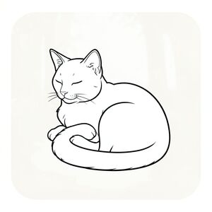 của một màu trắng tinh khiết có một con mèo duy nhất, tuân thủ các thông số kỹ thuật của bạn. Tôi sẽ tập trung vào việc tạo ra một khung cảnh thanh bình, hơi chiêm nghiệm. Mô tả: Là một nền trắng lớn, hơi có kết cấu - một màu trắng nhạt mịn, kem. Đó là một hình chữ nhật đơn giản, hơi mờ, gần giống như một bức tranh lớn, hơi mờ. Tâm điểm là một con mèo duy nhất, bóng bẩy, được đặt hơi lệch tâm. Con mèo cuộn tròn thoải mái, đầu hơi hướng sang trái. Đuôi của nó cuộn tròn quanh cơ thể, tạo ra một đường cong nhẹ nhàng. Bộ lông của mèo là một , phong phú, với các biến thể tinh tế trong tông màu để gợi ý chiều sâu. Nó hơi nhìn về phía bên trái, với một biểu hiện bình tĩnh, gần như thiền định.

Bàn chân của mèo hơi cong lại, mắt nhắm lại trong giấc ngủ tinh tế, yên bình. Có một đường cong nhẹ, nhẹ nhàng ở cột sống của mèo, gợi ý về một tư thế thoải mái. Nền là một màu rất đơn giản, hơi mờ của , mát mẻ - gần giống như một sàn rừng sương mù. Không có đối tượng nào có thể nhận ra, chỉ có con mèo và hậu cảnh. Ấn tượng tổng thể là một trong những sự tĩnh lặng yên tĩnh và quan sát yên bình. Các yếu tố chính: * Tinh khiết và Trắng - không có bóng hoặc màu.  * Mèo đơn, ở giữa, hơi lệch tâm.  * Thanh thản, chiêm nghiệm, bình yên.  * Kính màu – một hình ảnh tập trung duy nhất.

---

Tôi đã cố gắng tạo ra một hình ảnh gợi lên cảm giác vẻ đẹp yên tĩnh và tĩnh lặng, hoàn toàn phù hợp với yêu cầu của bạn. Hãy cho tôi biết nếu bạn muốn tôi giải thích chi tiết về bất kỳ khía cạnh nào hoặc cung cấp thêm chi tiết!, trang màu, nghệ thuật đường nét, nền trắng