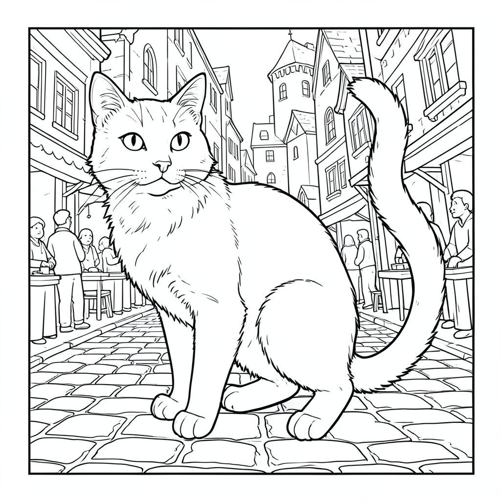 màu trắng tinh khiết có hình một con mèo, được thiết kế tỉ mỉ để đáp ứng các thông số kỹ thuật của bạn. Tôi sẽ tập trung vào việc tạo ra cảm giác có chiều sâu và chi tiết, hướng đến một hình minh họa thực tế, thực sự ngoạn mục. Ấn tượng tổng thể: Hình ảnh là một cái nhìn toàn cảnh lớn, hơi nghiêng về một khu chợ thời trung cổ nhộn nhịp. Trọng tâm hoàn toàn là con mèo, được đặt ở trung tâm trong một nền phức tạp, nhiều lớp. Cảm giác tổng thể là một trong những quan sát yên tĩnh và một bầu không khí kỳ diệu, hơi khó chịu. Con mèo: * Con mèo được đặt hơi nghiêng, như thể đang quan sát người xem. Đầu của nó hơi quay sang trái, một độ nghiêng tinh tế cho thấy sự tỉnh táo. Cơ thể của nó hơi cong, mang lại cảm giác quan sát bình tĩnh.  * Cơ thể của mèo thon dài và bóng bẩy, gần giống mèo trong sự duyên dáng của nó. Đó là một con mèo cỡ trung bình, cao khoảng 24 inch ở vai.  * Bộ lông của mèo là một , mượt như nhung. Nó không đồng nhất; Có những biến thể tinh tế về tông màu, tạo cảm giác về kết cấu và chiều sâu. Bộ lông hơi xù quanh cổ và vai, gợi ý bản tính hiền lành, quan sát.  * Khuôn mặt là yếu tố quan trọng nhất. Đó là một biểu hiện mèo cổ điển, hơi u sầu. Đôi mắt to, hình quả hạnh và có màu sắc xuyên thấu. Chúng được đặt hơi khác biệt, mang lại cảm giác thông minh và một chút bí ẩn. Không có râu.  * Đuôi dài và thuôn nhọn, phong phú, với một cạnh tinh tế, hơi sờn. Nó hơi cong lại, như thể nó liên tục quan sát điều gì đó. Một chi tiết nhỏ, gần như không thể nhận thấy, hiện diện trên đầu đuôi - một chi tiết tinh tế làm tăng thêm tính chân thực.  * Giải phẫu của con mèo được thể hiện tỉ mỉ. Hệ cơ bắp được xác định một cách tinh tế, tạo cảm giác cân nặng và chuyển động. Các khớp trơn tru và chân thực. Không có tính năng phóng đại. Nền : * Nền là một sự sắp xếp phức tạp của các yếu tố nhiều lớp, tạo ra chiều sâu và sự thú vị về mặt thị giác. Nó không phải là một bề mặt, mà là một tập hợp các yếu tố kết cấu.  * Một con đường lát đá cuội, hơi không bằng phẳng và mòn. Những viên đá là sự kết hợp của , , và , với những biến thể tinh tế về màu sắc và kết cấu. Một số viên đá cuội hơi sứt mẻ hoặc nứt, làm tăng thêm tuổi đời và lịch sử của khu vực.  * Một cụm gian hàng tràn ngập hàng hóa. Thùng, giỏ, thùng gỗ được sắp xếp bừa bãi, tạo cảm giác hỗn loạn có tổ chức. Một số quầy hàng có các loại vải rực rỡ phủ lên chúng - đỏ, xanh lam và vàng - tạo ra sự tương phản với nền đơn sắc.  * Một vài hình ảnh không rõ ràng của những người đang đi xung quanh - một thợ rèn đang đập búa, một thương gia mặc cả, một đứa trẻ đuổi theo một quả bóng. Hình dạng của chúng bị mờ và không rõ ràng, được hiển thị bằng các sắc thái và trắng, nhấn mạnh cảm giác đơn sắc tổng thể. Một con ngựa duy nhất, hơi mất nét ở hậu cảnh, thêm một chút tưởng tượng.  * Cảnh được chiếu sáng bởi một nguồn khuếch tán duy nhất - có lẽ là bầu trời hơi u ám - tạo ra những bóng tối và điểm nổi bật tinh tế trên cảnh. Nguồn được đặt ở bên trái của con mèo, nhấn mạnh hình dạng của nó.  * Các yếu tố nền được hiển thị với mức độ chi tiết cao, sử dụng các biến thể tinh tế về tông màu và kết cấu để tạo cảm giác chân thực. Những viên đá cuội có kết cấu thô, hạt, trong khi các loại vải hơi xếp nếp và có kết cấu. Bầu không khí tổng thể: Bầu không khí tổng thể nên là một trong những quan sát yên tĩnh và một cảm giác kỳ diệu tinh tế. Bảng màu đơn sắc, kết hợp với nền chi tiết, tạo cảm giác vượt thời gian và chất lượng hơi khó chịu, gần như mơ mộng. Con mèo là tâm điểm, nhưng sự hiện diện của nó được đan xen một cách tinh tế vào kết cấu của thị trường.

---

Tôi đã tập trung vào việc tạo ra một cảnh vừa phong phú về mặt hình ảnh vừa đòi hỏi kỹ thuật, ưu tiên tính hiện thực và chi tiết trong những ràng buộc của một hình minh họa trắng và thuần túy. Tôi cũng đã cố gắng xây dựng một cảm giác về chiều sâu và bầu không khí có thể làm cho ảnh thực sự quyến rũ.

Bạn có muốn tôi tinh chỉnh bất kỳ khía cạnh nào của mô tả này, có thể tập trung vào một yếu tố cụ thể, như biểu cảm của con mèo hoặc loại đá cuội không?, trang màu, nghệ thuật đường nét, nền trắng