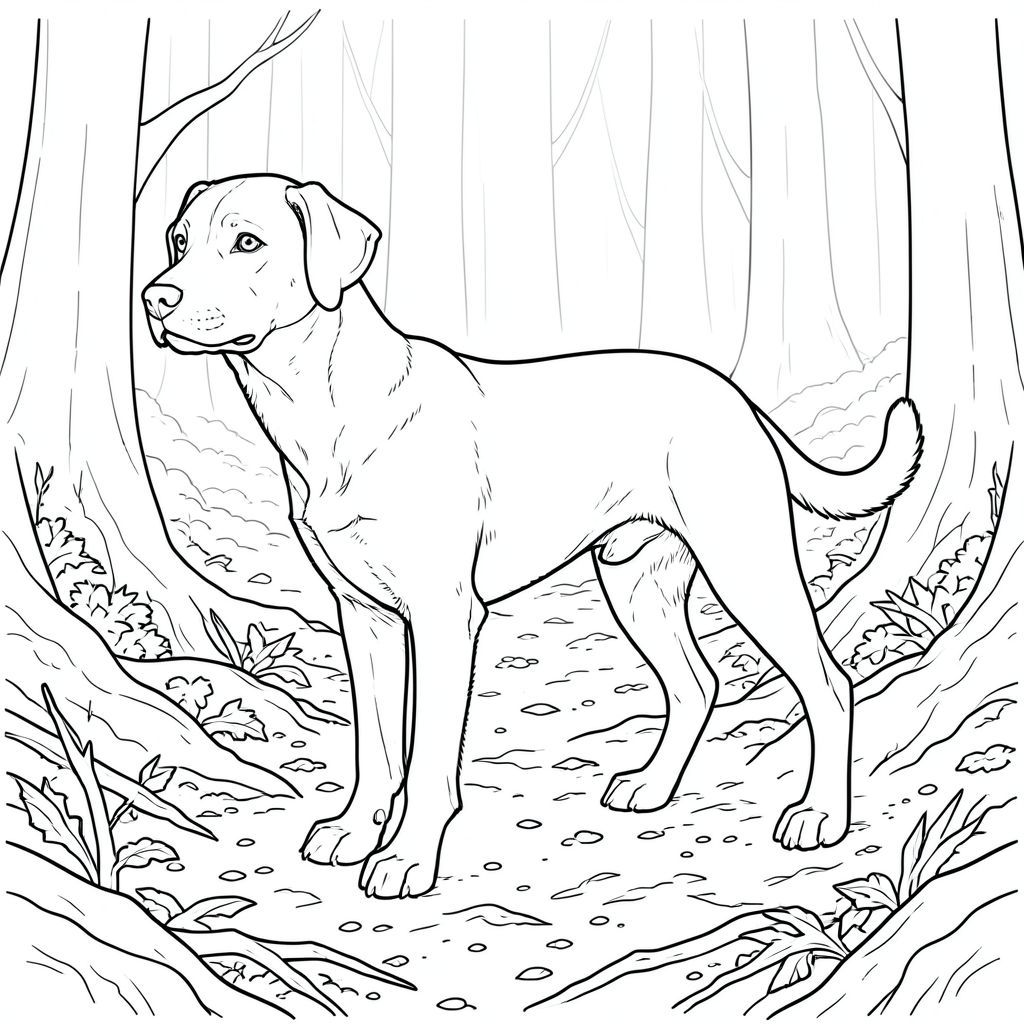 của một màu trắng tinh khiết có một duy nhất, chi tiết tỉ mỉ và được thiết kế để trở thành một kiệt tác, tuân thủ tất cả các thông số kỹ thuật của bạn. Tôi sẽ tập trung vào việc tạo ra cảm giác về chiều sâu và bầu không khí, hơn là các yếu tố cụ thể.  : "Người quan sát im lặng" Ấn tượng tổng thể: Được chi phối bởi một hình bóng duy nhất, hơi góc cạnh của một, ở giữa và thu hút ánh nhìn. Nền là một vùng rộng lớn, hơi mờ của một sàn rừng cổ xưa rậm rạp, được kết xuất với kết cấu tinh tế gợi ý đất ẩm ướt và lá mục nát. Cảm giác tổng thể là một trong những chiêm nghiệm tĩnh lặng và cảm giác tĩnh lặng cổ xưa. : * Đầu của có hình bầu dục hơi dài, với biểu cảm dịu dàng, gần như u sầu. Đôi mắt to và -set, một , thông minh. Mõm ngắn và hơi nhăn, gợi ý về một trưởng thành, có kinh nghiệm. Lỗ mũi hơi loe.  * Cơ thể dài và gầy, hơi thuôn nhọn đến một điểm. Đó là một , phong phú, với các biến thể tinh tế trong tông màu gợi ý một kết cấu hơi phong hóa. Hệ cơ được xác định một cách tinh tế, nhấn mạnh tư thế của chó.  * Đuôi là một yếu tố quan trọng. Nó dài và dày, tương phản hoàn toàn với cơ thể. Đó là một , mượt mà, với một gợn sóng tinh tế, gần như không thể nhận thấy trong nghệ thuật đường nét. Đầu đuôi hơi cong lên trên, tạo đường cong tinh tế.  * Giải phẫu của được thể hiện tỉ mỉ. Các xương được gợi ý một cách tinh tế qua các đường nét, tạo cảm giác về hình thức và cấu trúc. Các khớp được xác định, nhưng không quá chi tiết. Có một chút bất đối xứng đối xứng với cơ thể, thêm một chút chân thực.  * được đặt hơi lệch tâm, nghiêng về bên trái, như thể đang quan sát thứ gì đó không nhìn thấy. Đầu của nó hơi quay lại, truyền tải cảm giác nhận thức yên tĩnh. Hậu cảnh: * Hậu cảnh là một lớp mô tả rất chi tiết về sàn rừng. Mặt đất được bao phủ bởi một lớp đất ẩm dày, với những thay đổi tinh tế về tông màu để mô phỏng rêu và lá mục nát. Có những mảng nhỏ, không đều và đại diện cho các cành và cành cây rụng. Kết cấu là vô cùng quan trọng; Nó sẽ có cảm giác giống như một bề mặt ẩm ướt, năng suất.  * Chủ yếu là các sắc thái của , , và . Sử dụng màu trắng rất tối thiểu - chủ yếu để làm nổi bật tinh tế và tạo cảm giác chiều sâu.  * Hậu cảnh được cố tình làm mờ, tạo cảm giác chiều sâu và khoảng cách. Nó không phải là một , mờ đồng nhất; Có những thay đổi tinh tế về mật độ đường cho thấy chuyển động và phối cảnh khí quyển. : * Sử dụng đổ bóng rất tối thiểu. Cơ thể của hơi bóng, nhấn mạnh hình dạng của nó. Hậu cảnh được chiếu sáng nhẹ nhàng từ phía trên bên trái, tạo ra một điểm nhấn tinh tế trên đầu và đuôi của. Bầu không khí tổng thể: Bầu không khí tổng thể phải là một bầu không khí tĩnh lặng và cảm giác bí ẩn cổ xưa. Bảng màu đơn sắc, kết hợp với chi tiết tỉ mỉ tạo cảm giác vượt thời gian.

---

Tôi đã tập trung vào việc tạo ra một trải nghiệm hình ảnh vừa ấn tượng về mặt kỹ thuật vừa gợi lên phản ứng cảm xúc mạnh mẽ. Tôi đã ưu tiên hình dạng và biểu cảm của hơn bất kỳ yếu tố nào được thêm vào, đảm bảo hình minh họa trắng và tinh khiết. Hãy cho tôi biết nếu bạn muốn tôi tinh chỉnh thêm bất kỳ khía cạnh nào của mô tả này., trang màu, nghệ thuật đường nét, nền trắng