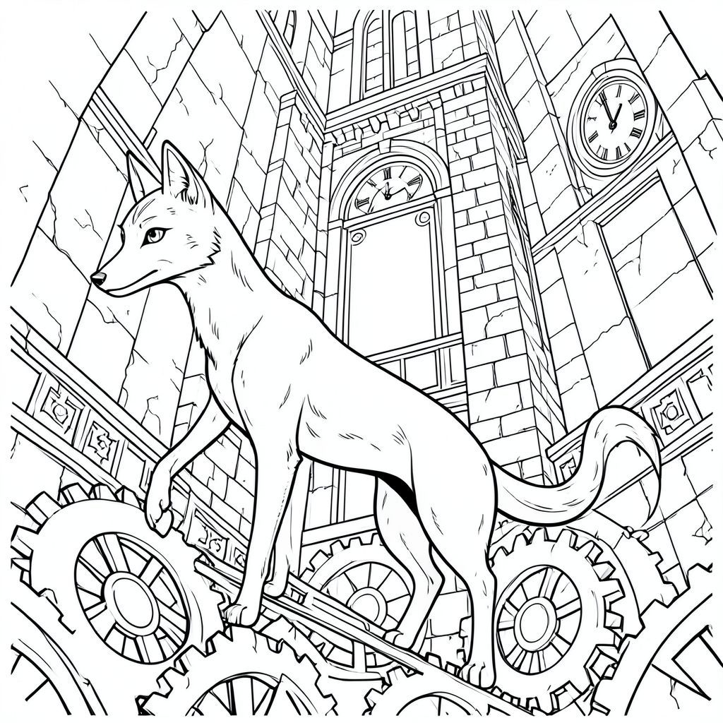 có màu trắng tinh khiết , tập trung vào các yếu tố được yêu cầu. Tôi sẽ ưu tiên chi tiết và bầu không khí tổng thể, ghi nhớ các ràng buộc của lời nhắc.  : Ấn tượng tổng thể của "The Obsidian Weaver": Được chi phối bởi một nội thất tháp đồng hồ khổng lồ, chi tiết phức tạp. Mềm mại và khuếch tán, tạo cảm giác quy mô và bí ẩn bao la. Bảng màu được giới hạn ở a, mượt như nhung và trắng, nhấn mạnh kết cấu và hình thức. Cảm giác tổng thể là một trong những tĩnh lặng cổ xưa, chiêm nghiệm. Chủ đề trung tâm - Con vật: * Một con cáo hắc thạch duy nhất, bóng bẩy. Cơ thể của nó thon dài và duyên dáng, gần như ngoằn ngoèo trong tư thế của nó. Nó có kích thước gần bằng một lớn, nhưng cực kỳ mảnh mai.  * Đầu của cáo có hình tam giác, với mõm nhọn tinh tế và đôi mắt to, thông minh. Đôi mắt được đặt trong hộp sọ, mang lại cảm giác của sự khôn ngoan cổ xưa. Một sọc nhỏ, gần như không thể nhận thấy, chạy dọc theo đỉnh đầu của nó, giống như một sọc mờ nhạt .  * Cơ thể của cáo là một khối liền mạch, chảy, có kết cấu tinh tế để gợi ý một bộ lông mượt mà. Nó dài và hơi gù về phía trước, tạo cho nó một tư thế vương giả, cảnh giác. Có những mô hình gợn sóng tinh tế, gần như vô hình, trên bề mặt bắt chước chuyển động của một chất lỏng nhớt.  * Đuôi cáo dài và thon, gần giống như một dải ruy băng. Đó là một , mờ , với một tinh tế, gần như sáng bóng ở trung tâm, tạo ra một hoa văn nhỏ, lặp lại. Nó uốn cong xuống một cách duyên dáng, kết thúc bằng một điểm nhọn. Không có dấu hiệu hoặc chi tiết có thể nhìn thấy được. Bối cảnh - Nội thất tháp đồng hồ: * Tháp đồng hồ rất lớn, được xây dựng bằng đá phong hóa. Tòa tháp cao đến mức không tưởng, gần như lên đến đỉnh của . Đá có kết cấu dày, có rãnh và mảng không đồng đều, tạo cảm giác già nua và mục nát. Đá là một màu trầm, - màu sắc, phản ánh một cách tinh tế .  * Đặc điểm nổi bật nhất là một mê cung của các bánh răng khổng lồ. Chúng được sắp xếp theo một mô hình xoắn ốc phức tạp xung quanh chân tháp. Mỗi bánh răng là một kiệt tác thu nhỏ với các chi tiết phức tạp - các tấm nhỏ, chồng lên nhau, bề mặt được đánh bóng và các bản khắc tinh tế, gần như không thể nhận thấy. Các bánh răng không được căn chỉnh hoàn hảo; một số hơi lệch, làm tăng thêm cảm giác bất ổn. Các bánh răng là sự pha trộn của màu nâu, xám và các gợi ý tinh tế của . Họ không phải ; chúng dường như được làm bằng vật liệu gần như thủy tinh.  * Nguồn là một điểm khuếch tán duy nhất đến từ phía trên bên trái, tạo ra những bóng dài, sắc nét trên tòa tháp và sàn nhà. Những cái bóng này không khắc nghiệt; Chúng rất tinh tế, nhấn mạnh kết cấu của đá và các nếp gấp trong bánh răng. Không có điểm nổi bật.  * Sàn là một phiến đá đánh bóng, hơi nứt ở nhiều nơi, cho thấy tuổi tác và hao mòn.  * Rất tinh tế, gần như vô hình, các hạt bụi nằm rải rác khắp cảnh, làm tăng thêm cảm giác tuổi tác và thời gian trôi qua. Bầu không khí tổng thể: Khung cảnh là một trong những sự tĩnh lặng sâu sắc và sức mạnh cổ xưa. Bảng màu đơn sắc và chi tiết tỉ mỉ tạo cảm giác vừa đẹp vừa u sầu. Con cáo là tâm điểm, một nhân vật đơn độc giữa sự hùng vĩ choáng ngợp của tháp đồng hồ. Những cân nhắc chính cho & White: * Kết cấu của đá, lông cáo và bánh răng là hoàn toàn quan trọng.  * Sự tương phản rõ rệt giữa đá và sẽ là chìa khóa.  * Mọi chi tiết phải được xem xét kỹ lưỡng và thực hiện để tinh tế.

---

Tôi đã tập trung vào việc tạo ra một cảnh nổi bật về mặt hình ảnh và gợi cảm, đồng thời tuân thủ các ràng buộc nghiêm ngặt của lời nhắc. Tôi cũng đã cố gắng xây dựng cảm giác về chiều sâu và bầu không khí thông qua các yếu tố và nền. Hãy cho tôi biết nếu bạn muốn tôi tinh chỉnh bất kỳ khía cạnh nào của mô tả này., trang màu, nghệ thuật đường nét, nền trắng