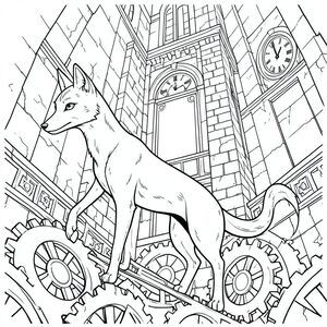 có màu trắng tinh khiết , tập trung vào các yếu tố được yêu cầu. Tôi sẽ ưu tiên chi tiết và bầu không khí tổng thể, ghi nhớ các ràng buộc của lời nhắc.  : Ấn tượng tổng thể của "The Obsidian Weaver": Được chi phối bởi một nội thất tháp đồng hồ khổng lồ, chi tiết phức tạp. Mềm mại và khuếch tán, tạo cảm giác quy mô và bí ẩn bao la. Bảng màu được giới hạn ở a, mượt như nhung và trắng, nhấn mạnh kết cấu và hình thức. Cảm giác tổng thể là một trong những tĩnh lặng cổ xưa, chiêm nghiệm. Chủ đề trung tâm - Con vật: * Một con cáo hắc thạch duy nhất, bóng bẩy. Cơ thể của nó thon dài và duyên dáng, gần như ngoằn ngoèo trong tư thế của nó. Nó có kích thước gần bằng một lớn, nhưng cực kỳ mảnh mai.  * Đầu của cáo có hình tam giác, với mõm nhọn tinh tế và đôi mắt to, thông minh. Đôi mắt được đặt trong hộp sọ, mang lại cảm giác của sự khôn ngoan cổ xưa. Một sọc nhỏ, gần như không thể nhận thấy, chạy dọc theo đỉnh đầu của nó, giống như một sọc mờ nhạt .  * Cơ thể của cáo là một khối liền mạch, chảy, có kết cấu tinh tế để gợi ý một bộ lông mượt mà. Nó dài và hơi gù về phía trước, tạo cho nó một tư thế vương giả, cảnh giác. Có những mô hình gợn sóng tinh tế, gần như vô hình, trên bề mặt bắt chước chuyển động của một chất lỏng nhớt.  * Đuôi cáo dài và thon, gần giống như một dải ruy băng. Đó là một , mờ , với một tinh tế, gần như sáng bóng ở trung tâm, tạo ra một hoa văn nhỏ, lặp lại. Nó uốn cong xuống một cách duyên dáng, kết thúc bằng một điểm nhọn. Không có dấu hiệu hoặc chi tiết có thể nhìn thấy được. Bối cảnh - Nội thất tháp đồng hồ: * Tháp đồng hồ rất lớn, được xây dựng bằng đá phong hóa. Tòa tháp cao đến mức không tưởng, gần như lên đến đỉnh của . Đá có kết cấu dày, có rãnh và mảng không đồng đều, tạo cảm giác già nua và mục nát. Đá là một màu trầm, - màu sắc, phản ánh một cách tinh tế .  * Đặc điểm nổi bật nhất là một mê cung của các bánh răng khổng lồ. Chúng được sắp xếp theo một mô hình xoắn ốc phức tạp xung quanh chân tháp. Mỗi bánh răng là một kiệt tác thu nhỏ với các chi tiết phức tạp - các tấm nhỏ, chồng lên nhau, bề mặt được đánh bóng và các bản khắc tinh tế, gần như không thể nhận thấy. Các bánh răng không được căn chỉnh hoàn hảo; một số hơi lệch, làm tăng thêm cảm giác bất ổn. Các bánh răng là sự pha trộn của màu nâu, xám và các gợi ý tinh tế của . Họ không phải ; chúng dường như được làm bằng vật liệu gần như thủy tinh.  * Nguồn là một điểm khuếch tán duy nhất đến từ phía trên bên trái, tạo ra những bóng dài, sắc nét trên tòa tháp và sàn nhà. Những cái bóng này không khắc nghiệt; Chúng rất tinh tế, nhấn mạnh kết cấu của đá và các nếp gấp trong bánh răng. Không có điểm nổi bật.  * Sàn là một phiến đá đánh bóng, hơi nứt ở nhiều nơi, cho thấy tuổi tác và hao mòn.  * Rất tinh tế, gần như vô hình, các hạt bụi nằm rải rác khắp cảnh, làm tăng thêm cảm giác tuổi tác và thời gian trôi qua. Bầu không khí tổng thể: Khung cảnh là một trong những sự tĩnh lặng sâu sắc và sức mạnh cổ xưa. Bảng màu đơn sắc và chi tiết tỉ mỉ tạo cảm giác vừa đẹp vừa u sầu. Con cáo là tâm điểm, một nhân vật đơn độc giữa sự hùng vĩ choáng ngợp của tháp đồng hồ. Những cân nhắc chính cho & White: * Kết cấu của đá, lông cáo và bánh răng là hoàn toàn quan trọng.  * Sự tương phản rõ rệt giữa đá và sẽ là chìa khóa.  * Mọi chi tiết phải được xem xét kỹ lưỡng và thực hiện để tinh tế.

---

Tôi đã tập trung vào việc tạo ra một cảnh nổi bật về mặt hình ảnh và gợi cảm, đồng thời tuân thủ các ràng buộc nghiêm ngặt của lời nhắc. Tôi cũng đã cố gắng xây dựng cảm giác về chiều sâu và bầu không khí thông qua các yếu tố và nền. Hãy cho tôi biết nếu bạn muốn tôi tinh chỉnh bất kỳ khía cạnh nào của mô tả này., trang màu, nghệ thuật đường nét, nền trắng