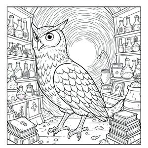 có màu trắng tinh khiết, tập trung vào các thông số được yêu cầu. Tôi sẽ ưu tiên các chi tiết và tạo ra một cảnh gợi lên phòng thí nghiệm của một phù thủy hỗn loạn, nhấn mạnh động vật và môi trường của nó.  Mô tả: Đây là một định dạng hình chữ nhật lớn, rộng khoảng 24 inch x cao 36 inch. Nền là một , xoáy xoáy tinh khiết , gần giống như một tinh vân thu nhỏ. Nó không phải là một bề mặt nhẵn; Nó có các đường nét tinh tế, chồng lên nhau gợi ý chiều sâu và chuyển động, tạo cảm giác bất ổn. Xoáy không phải là một màu; Đó là một mô hình thay đổi liên tục của các đường nhỏ, gần như không thể nhận thấy với độ dày khác nhau, tạo ra cảm giác chiều sâu và kết cấu hình ảnh gần như đáng lo ngại. Động vật : Con vật là một . Nó có kích thước gần bằng một con mèo nhà lớn, nhưng với một chiếc cổ dài đáng kể, gần như ngoằn ngoèo. Lông của nó là một màu óng ánh đáng kinh ngạc - một , mượt như nhung chuyển sang khói trong . Các chiếc lông được sắp xếp theo một hoa văn phức tạp, nhiều lớp, tạo ra một kết cấu tinh tế, nhấp nhô. Khuôn mặt của con cú đặc biệt nổi bật: đôi mắt to, hướng về phía trước, mỏ hơi hạ xuống và một sọc trắng mỏng, gần như không thể nhận thấy, chạy dọc trán. Đôi mắt của nó là một sự giật mình, mãnh liệt . Mỏ của nó hơi móc, gợi ý về bản chất săn mồi. Chân của con cú cực kỳ ngắn và mỏng, gần như xương, kết thúc bằng móng vuốt cùn. Nó được đặt hơi lệch tâm, hơi hướng về bên trái, như thể đang quan sát thứ gì đó không nhìn thấy. Bối cảnh - Phòng thí nghiệm của Phù thủy hỗn loạn: Bối cảnh là một không gian dày đặc, gần như ngột ngạt. Đó là một sự sắp xếp hỗn loạn của các kệ, thùng và các thiết bị kỳ lạ. Các kệ tràn ngập những lọ thủy tinh chứa đầy chất lỏng xoáy - chủ yếu là xanh lam, xanh lá cây và tím - xung với một bên trong, mờ nhạt. Một số lọ chứa các loại thảo mộc khô và các loại bột lạ, không thể xác định được. Có những chồng sách bìa da, một số mở, một số đóng, với những trang vỡ vụn và những biểu tượng kỳ lạ được khắc trên bìa. Một cái vạc lớn, xỉn màu nằm ở giữa sân khấu, sủi bọt với chất lỏng nhớt. Dây và ống uốn lượn trên sàn, kết nối các bộ phận khác nhau. Một con chim cơ khí được tháo rời một phần - một phiên bản kỳ cục, quá khổ của chim ưng - được trưng bày trên bàn, các bánh răng và cơ cấu của nó lộ ra. Các bức tường được bao phủ bởi một bức ảnh ghép ngẫu nhiên gồm các bản đồ, biểu đồ và sơ đồ được vẽ một phần, tất cả đều được hiển thị bằng một chữ viết mờ nhạt, gần như không đọc được. Một số viên đá nhỏ, giống như obsidian nằm rải rác xung quanh, tỏa ra một cái lạnh mờ nhạt. Một bông hồng khô héo nằm trên sàn nhà, cánh hoa của nó bị bầm tím. Ấn tượng tổng thể là một trong những sự hỗn loạn dữ dội, có kiểm soát.  và Tông màu: Chủ yếu là từ xoáy trong nền, tạo ra sự tương phản mạnh mẽ và làm nổi bật kết cấu của lông vũ và bề mặt của phòng thí nghiệm. Không có điểm nổi bật hoặc bóng tối. Giai điệu tổng thể là một trong những vẻ đẹp đáng lo ngại và sự khó chịu có thể sờ thấy được. Không gian âm: Toàn bộ bị chi phối bởi động vật, với không gian âm tối thiểu xung quanh nó. Trọng tâm hoàn toàn là các chi tiết của con cú và môi trường hỗn loạn. Các chi tiết chính cần nhấn mạnh: * Các hoa văn lông vũ, bề mặt của lọ, da sờn của sách, kết cấu thô ráp của thùng - tất cả đều rất quan trọng đối với cảm giác của một không gian hỗn loạn, phong hóa.  * Vòng xoáy xoáy và các mô hình dịch chuyển của lông vũ sẽ gợi lên cảm giác chuyển động liên tục và không ổn định.  * Màu đen, xanh lam và tím sẽ tạo cảm giác bí ẩn và mục nát.

---

Tôi đã tập trung vào việc tạo ra một cảnh có hình ảnh phong phú và chi tiết, đồng thời tuân thủ các ràng buộc nghiêm ngặt của lời nhắc. Tôi cũng đã cố gắng gợi lên cảm giác khó chịu và cảm giác về một nơi mà ma thuật và hỗn loạn va chạm. Hãy cho tôi biết nếu bạn muốn tôi tinh chỉnh bất kỳ khía cạnh nào của mô tả này hoặc thêm chi tiết!, trang màu, nghệ thuật đường nét, nền trắng